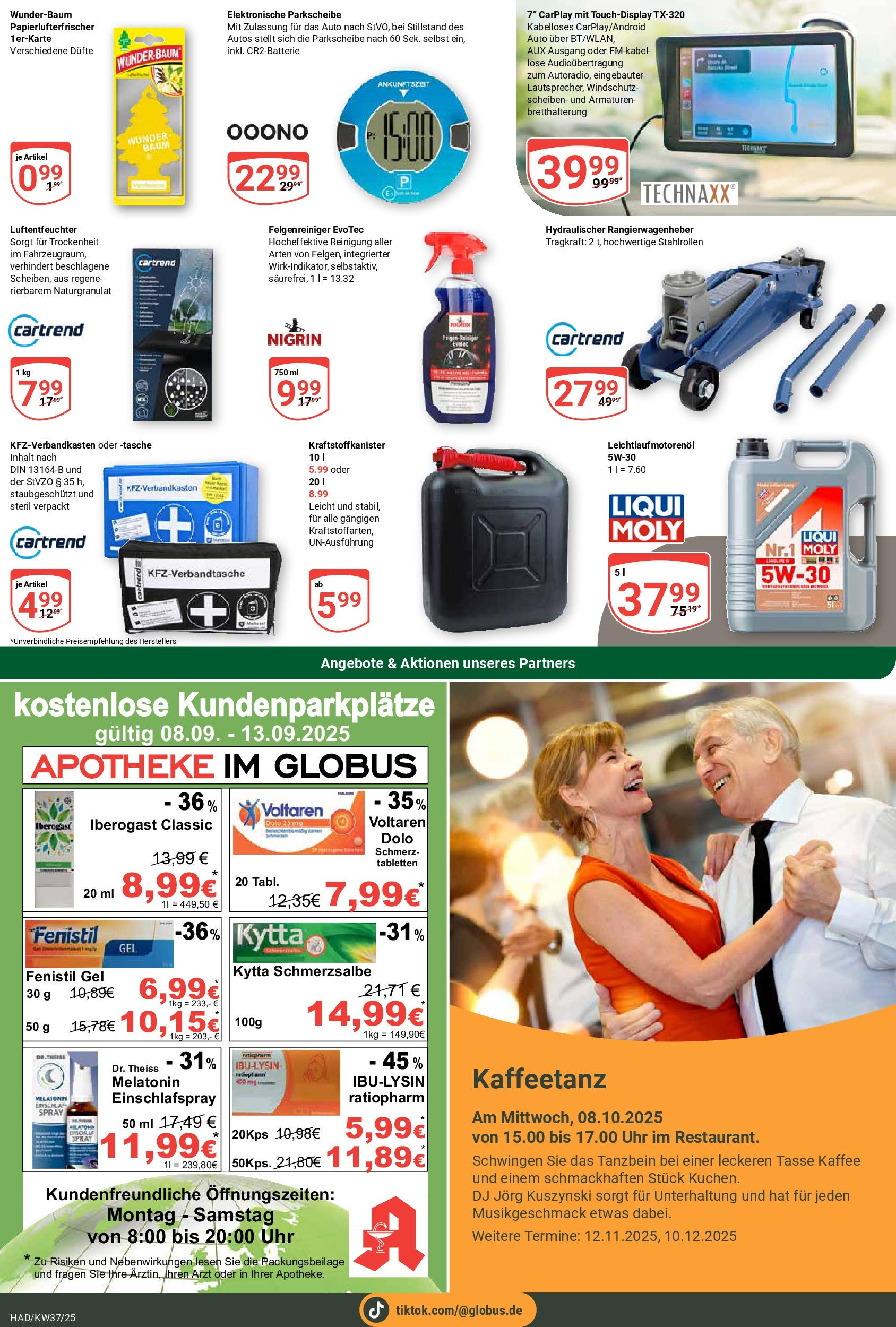 Globus prospekt Halle (saale)	 (ab 07.09.2025) » Angebote online | Seite: 22 | Produkte: Tasche, Kaffee, Uhr