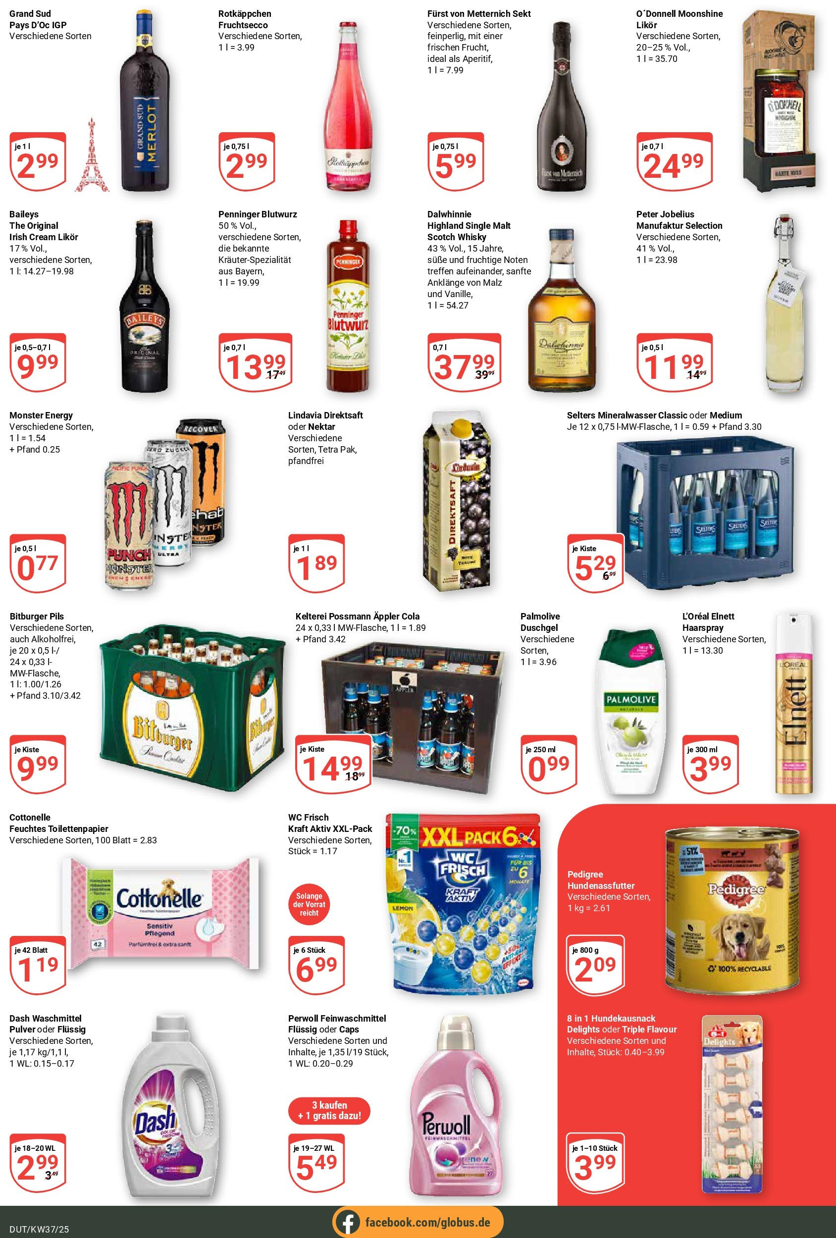 Globus prospekt Wetzlar-Dutenhofen	 (ab 07.09.2025) » Angebote online | Seite: 5 | Produkte: Whisky, Pils, Rotkäppchen, Toilettenpapier