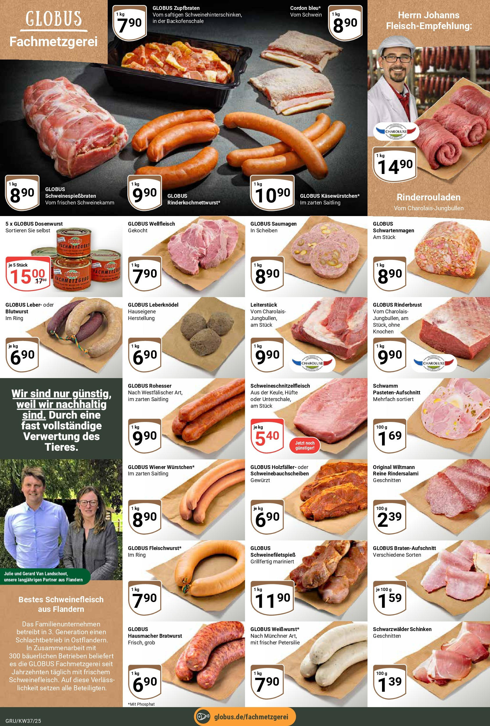 Globus prospekt Grünstadt (ab 07.09.2025) » Angebote ab Montag | Seite: 8 | Produkte: Rinderrouladen, Petersilie, Schinken, Schweinefleisch Globus prospekt Grünstadt (ab 07.09.2025) » Angebote online | Seite: 8 | Produkte: Rinderrouladen, Petersilie, Schinken, Schweinefleisch