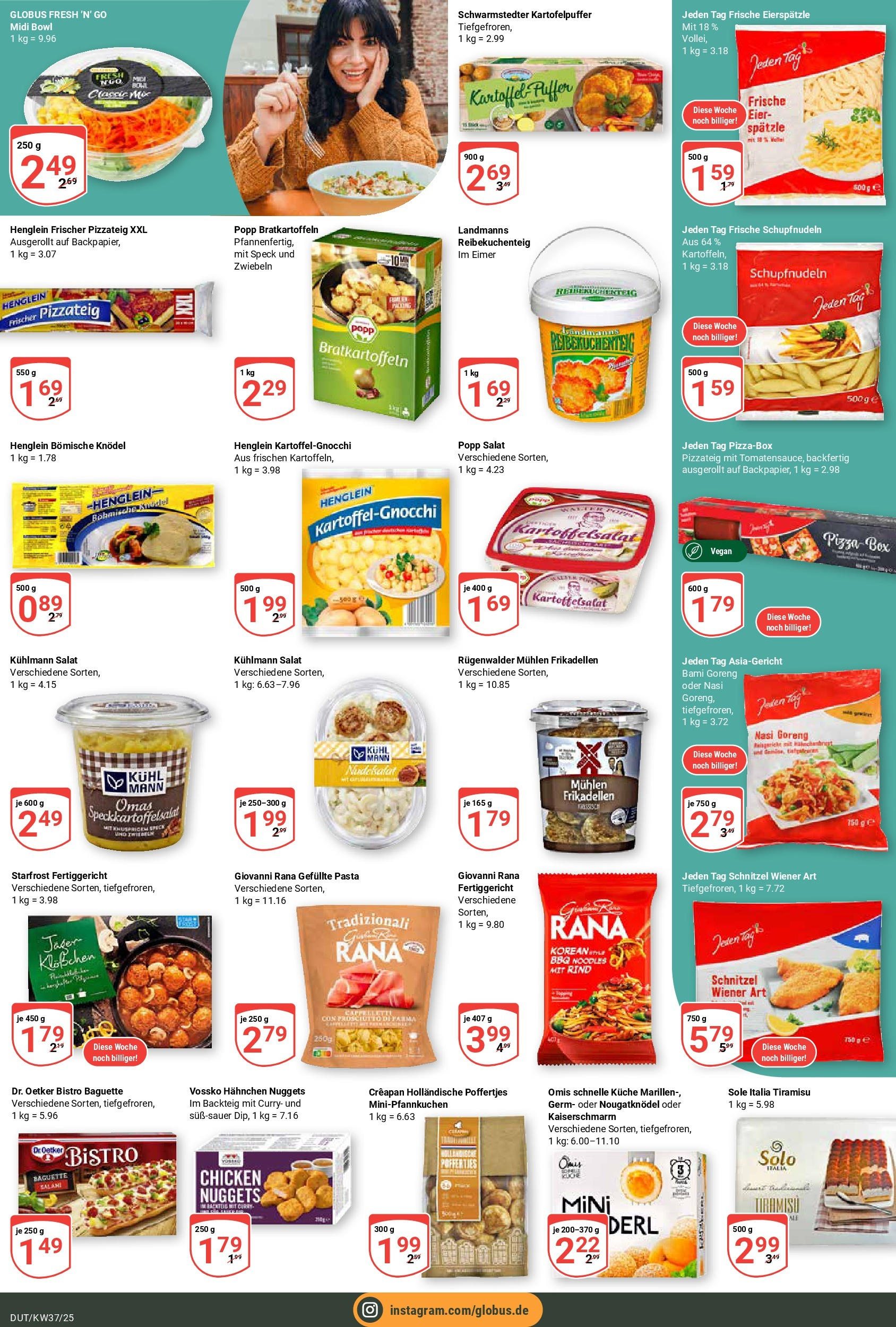 Globus prospekt Wetzlar-Dutenhofen	 (ab 07.09.2025) » Angebote online | Seite: 11 | Produkte: Küche, Schnitzel, Pizza, Salat
