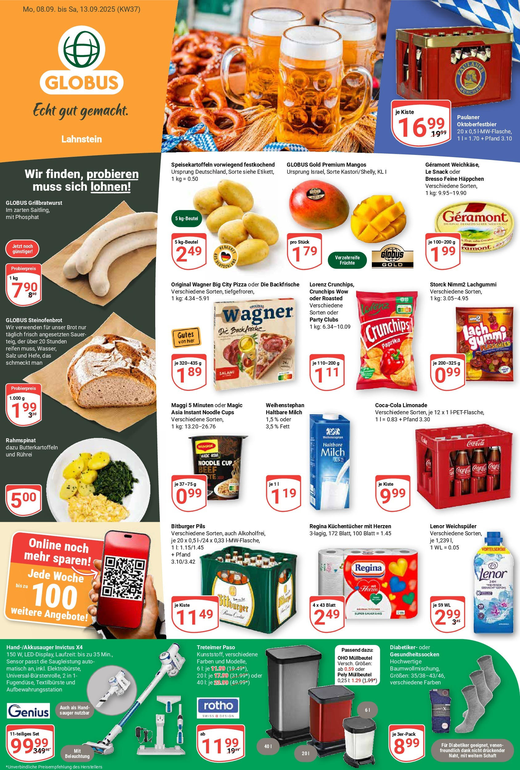 Globus prospekt Lahnstein (ab 07.09.2025) » Angebote ab Montag | Seite: 3 | Produkte: Bitburger, Milch, Bresso, Salami Globus prospekt Lahnstein (ab 07.09.2025) » Angebote online | Seite: 3 | Produkte: Bitburger, Milch, Bresso, Salami