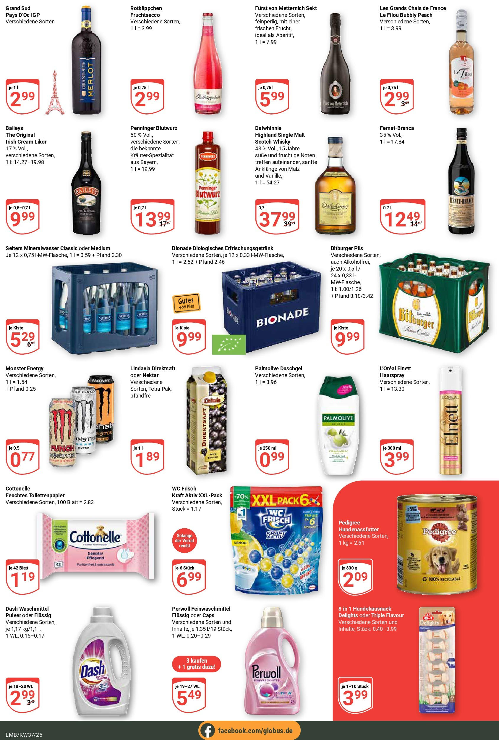 Globus prospekt Limburg (ab 07.09.2025) » Angebote ab Montag | Seite: 5 | Produkte: Whisky, Duschgel, Baileys, Pedigree Globus prospekt Limburg (ab 07.09.2025) » Angebote online | Seite: 5 | Produkte: Whisky, Duschgel, Baileys, Pedigree