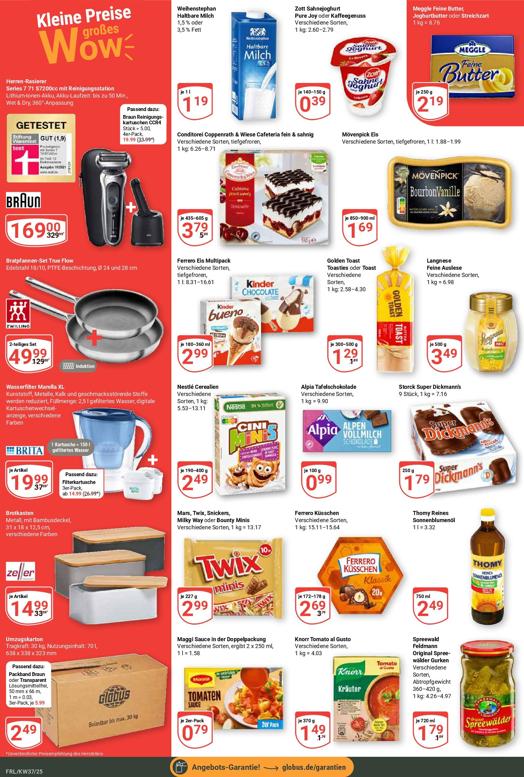 Globus prospekt Freilassing (ab 07.09.2025) » Angebote ab Montag | Seite: 6 | Produkte: Haltbare milch, Knorr, Bourbon, Eis Globus prospekt Freilassing (ab 07.09.2025) » Angebote online | Seite: 6 | Produkte: Haltbare milch, Knorr, Bourbon, Eis
