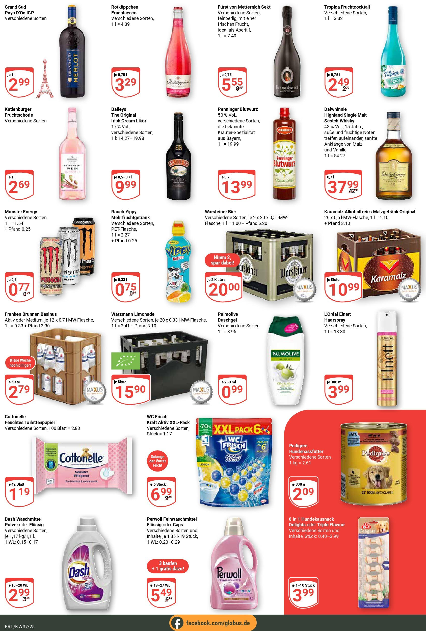 Globus prospekt Freilassing (ab 07.09.2025) » Angebote ab Montag | Seite: 7 | Produkte: Bier, Merlot, Duschgel, Grand sud Globus prospekt Freilassing (ab 07.09.2025) » Angebote online | Seite: 7 | Produkte: Bier, Merlot, Duschgel, Grand sud