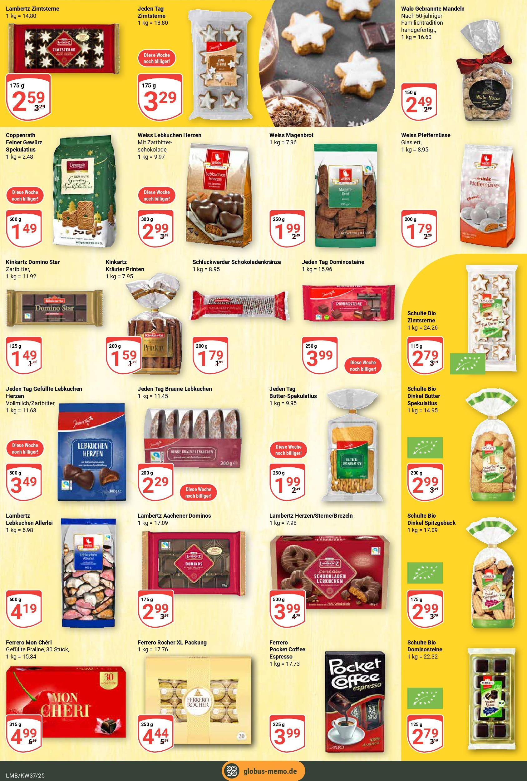 Globus prospekt Limburg (ab 07.09.2025) » Angebote ab Montag | Seite: 12 | Produkte: Ferrero rocher, Butter, Mandeln, Mon cheri Globus prospekt Limburg (ab 07.09.2025) » Angebote online | Seite: 12 | Produkte: Ferrero rocher, Butter, Mandeln, Mon cheri