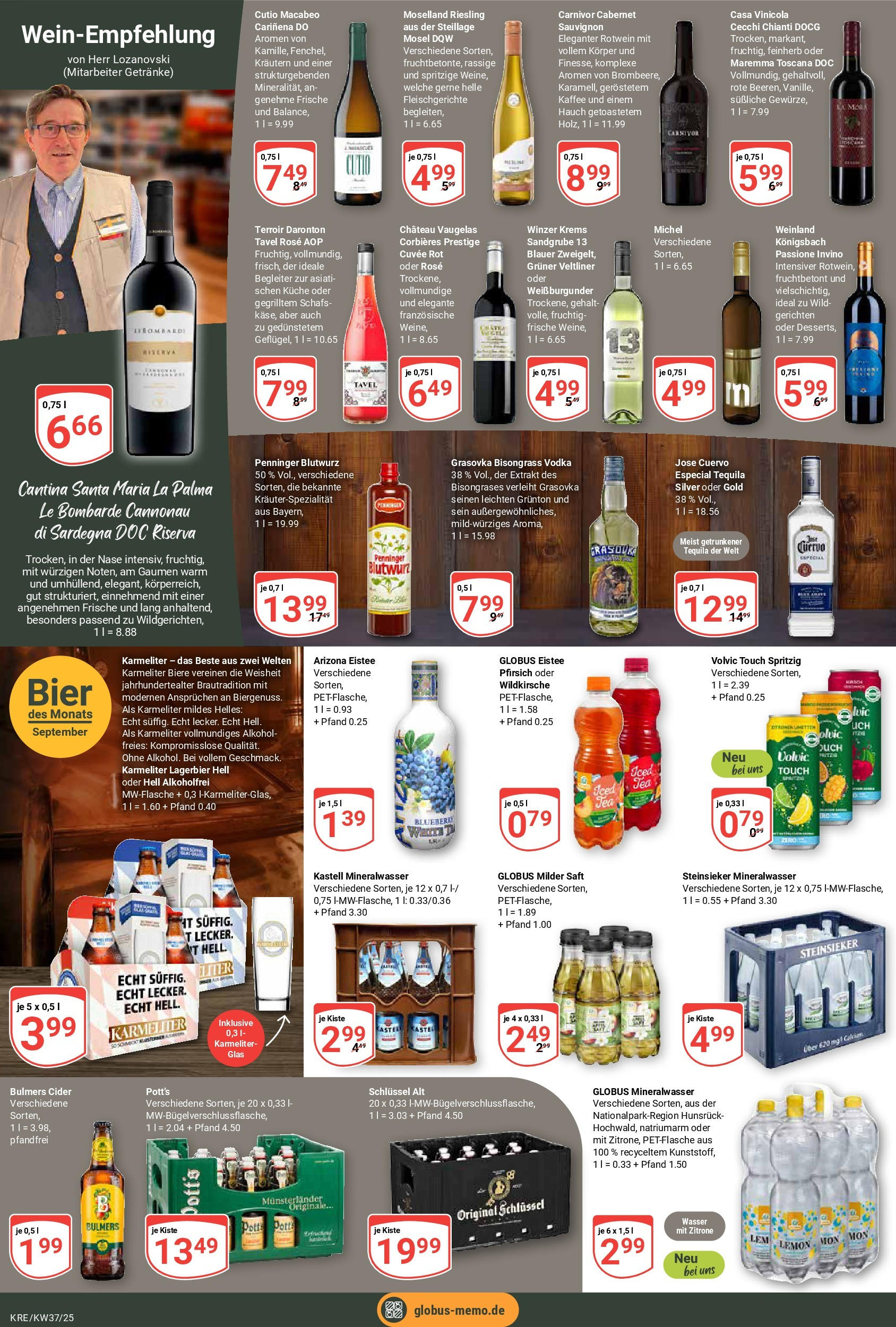 Globus prospekt Krefeld (ab 07.09.2025) » Angebote ab Montag | Seite: 14 | Produkte: Kaffee, Pfirsich, Saft, Vodka Globus prospekt Krefeld (ab 07.09.2025) » Angebote online | Seite: 14 | Produkte: Kaffee, Pfirsich, Saft, Vodka