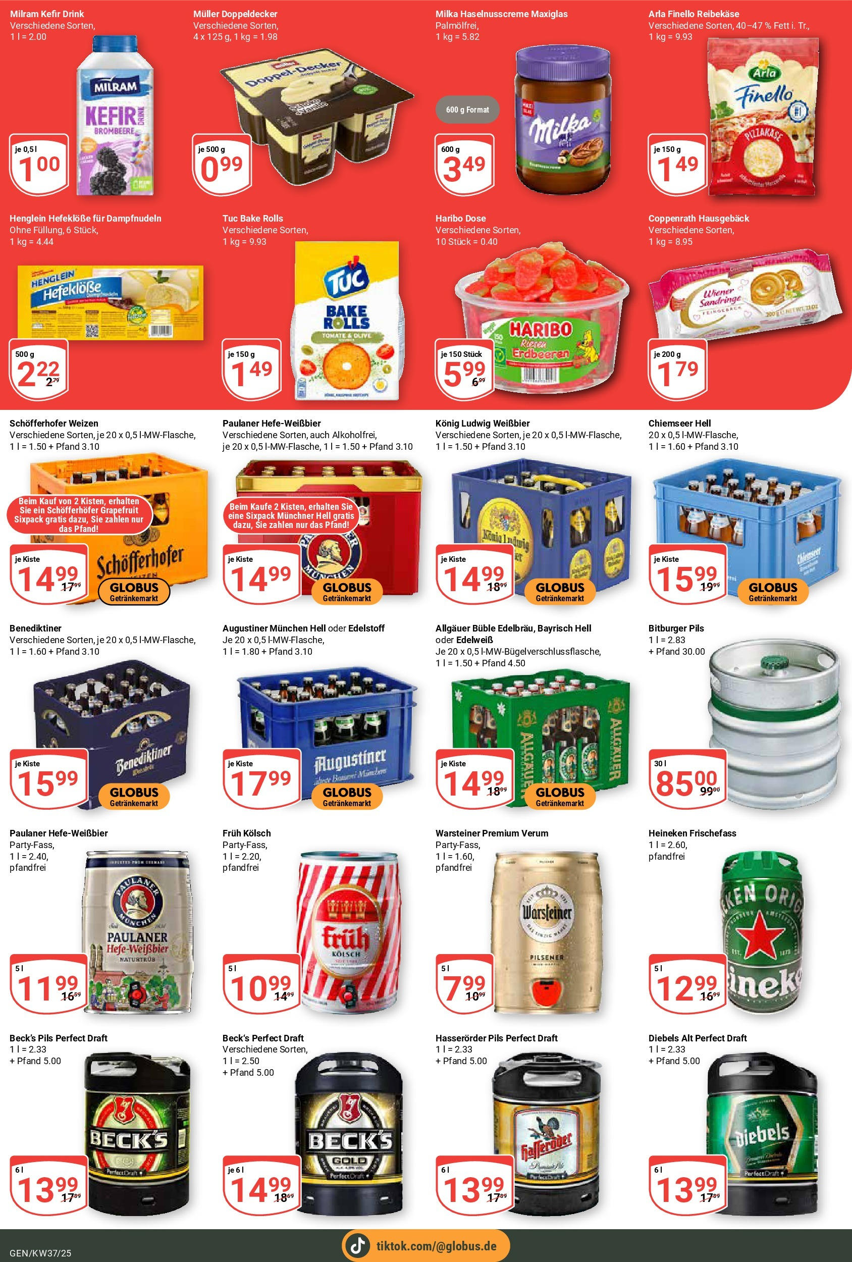 Globus prospekt Gensingen (ab 07.09.2025) » Angebote ab Montag | Seite: 5 | Produkte: Weißbier, Heineken, Milram, Haribo dose Globus prospekt Gensingen (ab 07.09.2025) » Angebote online | Seite: 5 | Produkte: Weißbier, Heineken, Milram, Haribo dose