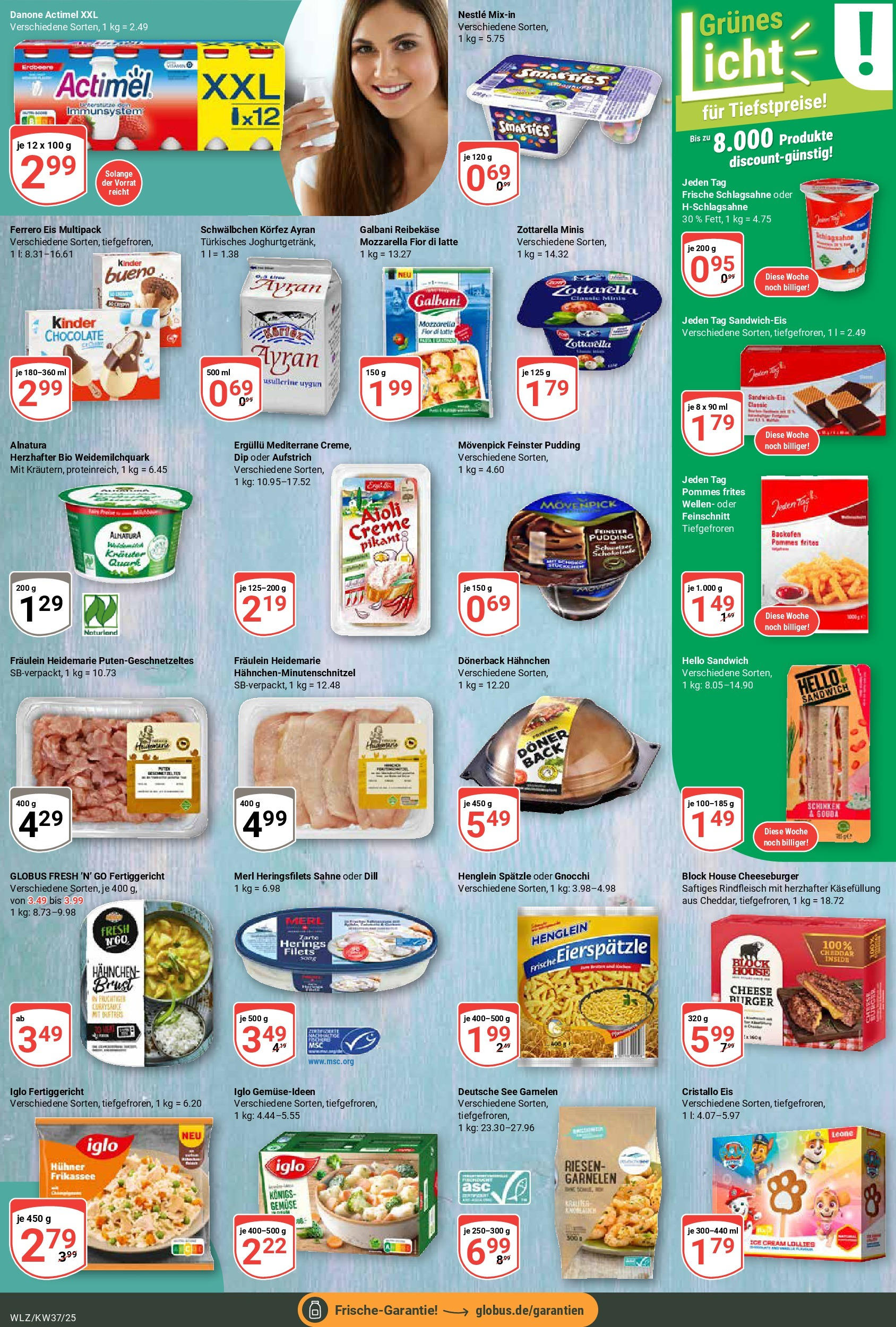 Globus prospekt Weischlitz (ab 07.09.2025) » Angebote ab Montag | Seite: 9 | Produkte: Mozzarella, Gemüse, Dill, Eis Globus prospekt Weischlitz (ab 07.09.2025) » Angebote online | Seite: 9 | Produkte: Mozzarella, Gemüse, Dill, Eis
