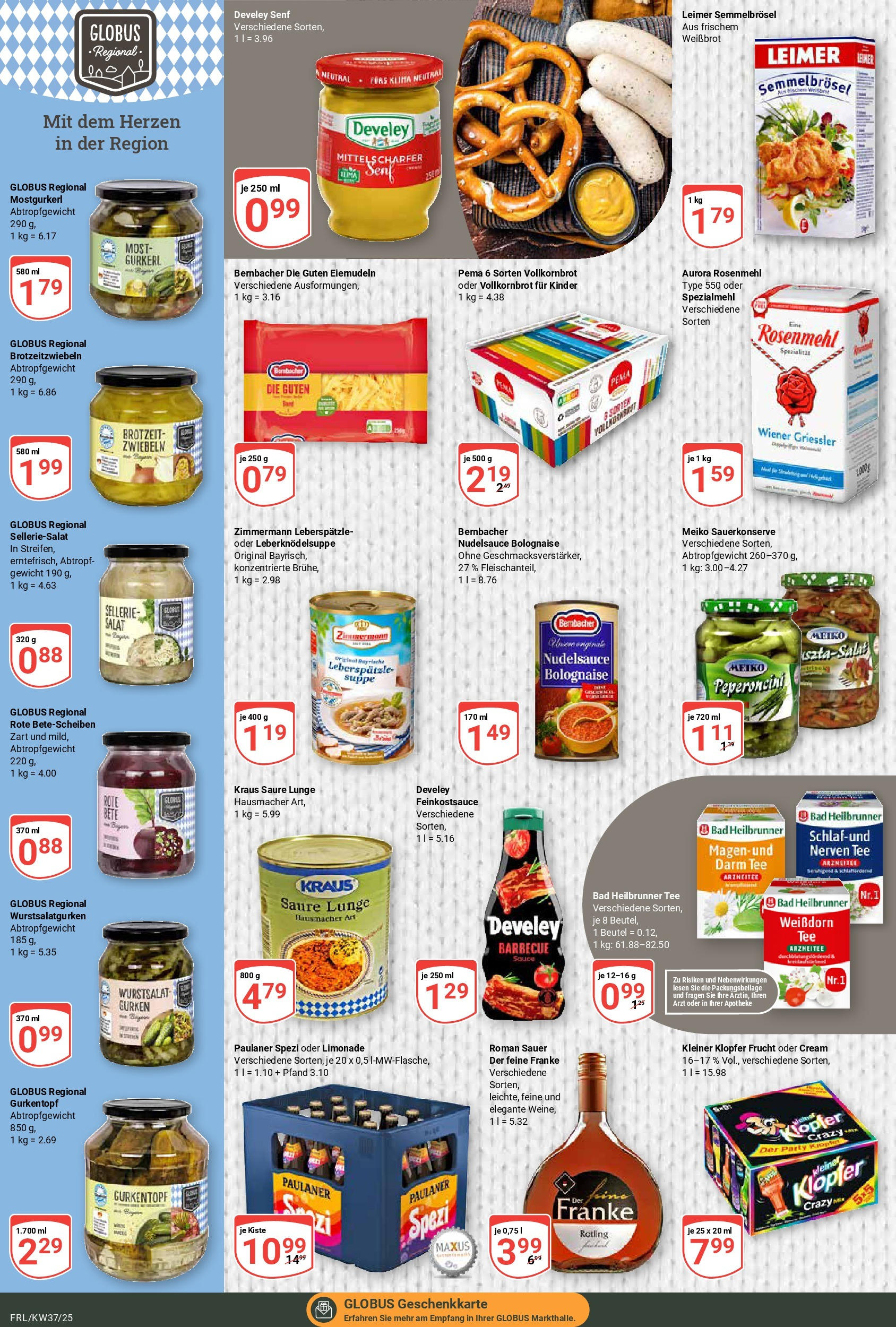 Globus prospekt Freilassing (ab 07.09.2025) » Angebote ab Montag | Seite: 22 | Produkte: Limonade, Zwiebeln, Salat, Paulaner Globus prospekt Freilassing (ab 07.09.2025) » Angebote online | Seite: 22 | Produkte: Limonade, Zwiebeln, Salat, Paulaner
