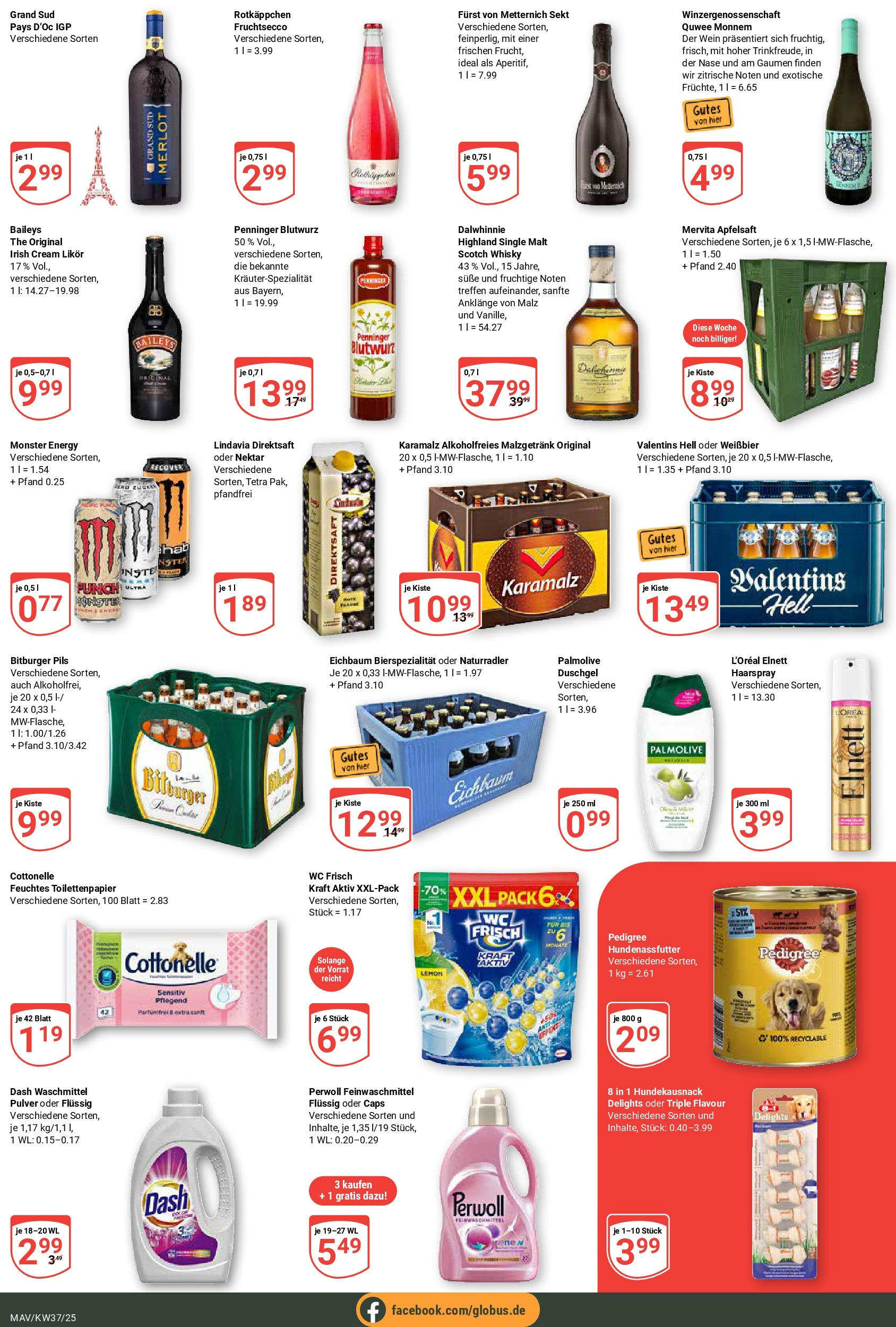 Globus prospekt Mannheim (ab 07.09.2025) » Angebote ab Montag | Seite: 9 | Produkte: Bitburger, Energy, Pils, Rotkäppchen Globus prospekt Mannheim (ab 07.09.2025) » Angebote online | Seite: 9 | Produkte: Bitburger, Energy, Pils, Rotkäppchen