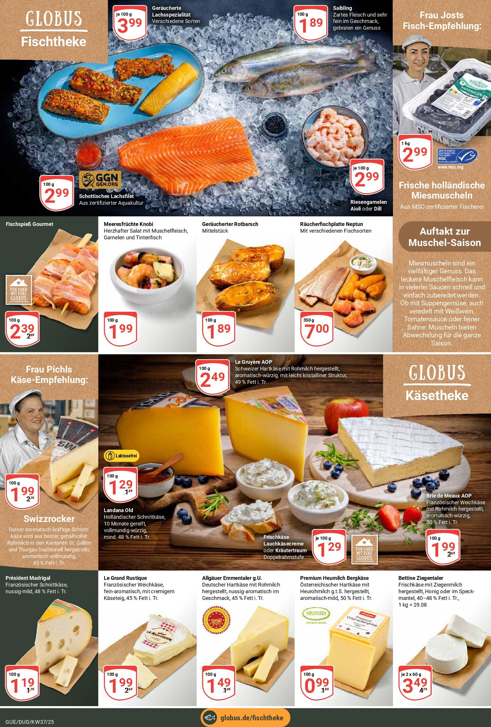 Globus prospekt Saarbrücken-Güdingen (ab 07.09.2025) » Angebote ab Montag | Seite: 11 | Produkte: Käse, Meeresfrüchte, Sahne, Fleisch Globus prospekt Saarbrücken-Güdingen (ab 07.09.2025) » Angebote online | Seite: 11 | Produkte: Käse, Meeresfrüchte, Sahne, Fleisch