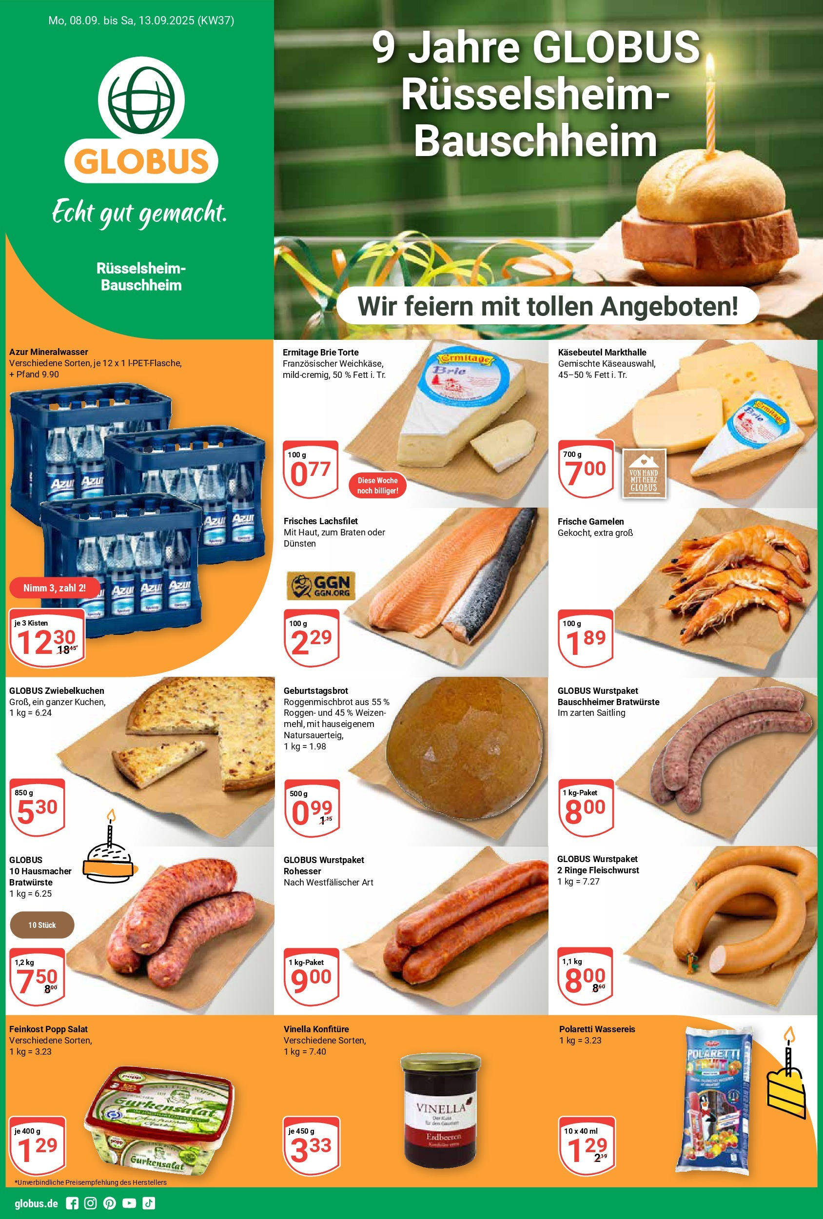 Globus prospekt Rüsselsheim (ab 07.09.2025) » Angebote ab Montag | Seite: 1 | Produkte: Garnelen, Mineralwasser, Erdbeeren, Salat Globus prospekt Rüsselsheim (ab 07.09.2025) » Angebote online | Seite: 1 | Produkte: Garnelen, Mineralwasser, Erdbeeren, Salat