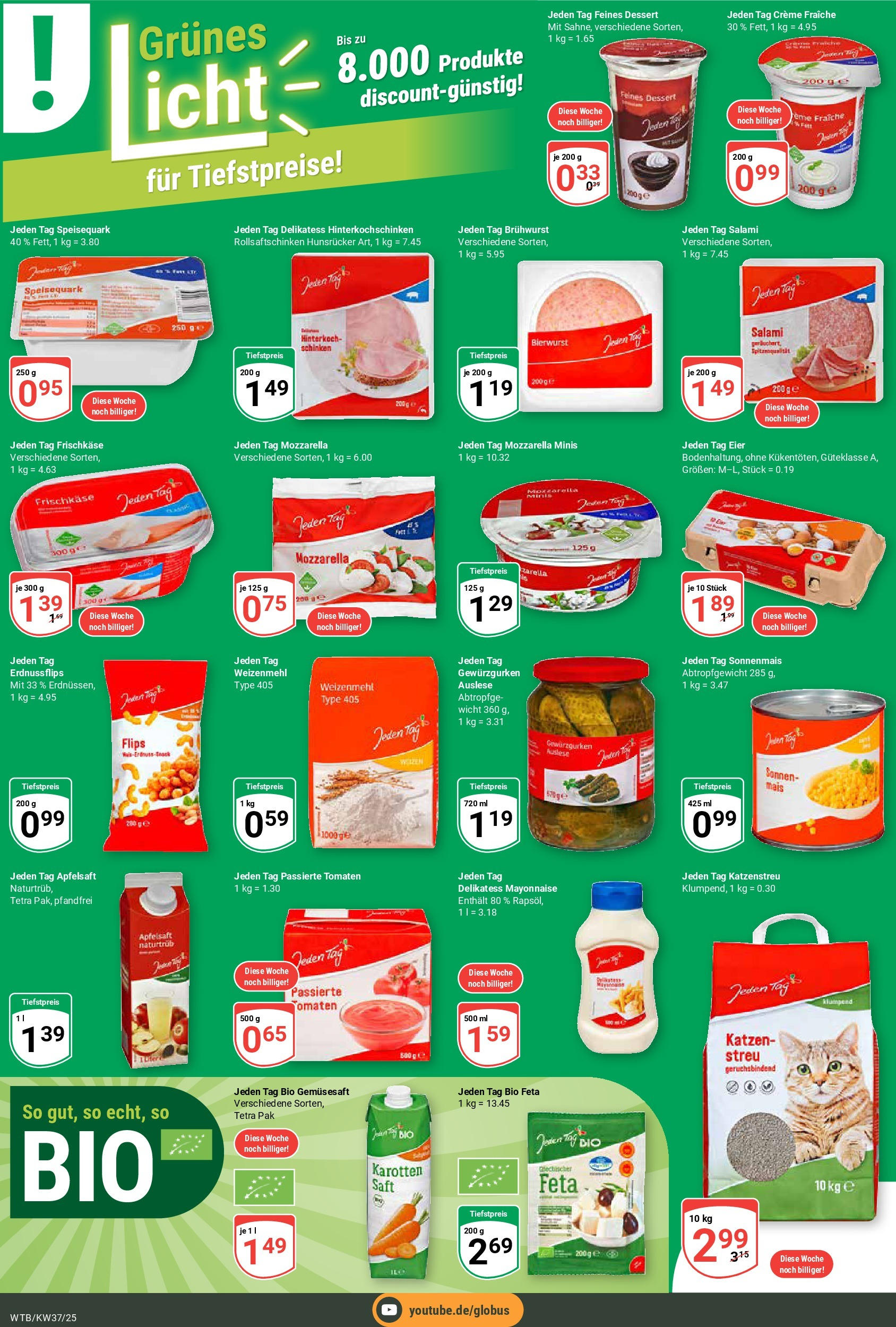 Globus prospekt Wächtersbach	 (ab 07.09.2025) » Angebote online | Seite: 11 | Produkte: Eier, Weizenmehl, Speisequark, Frischkase