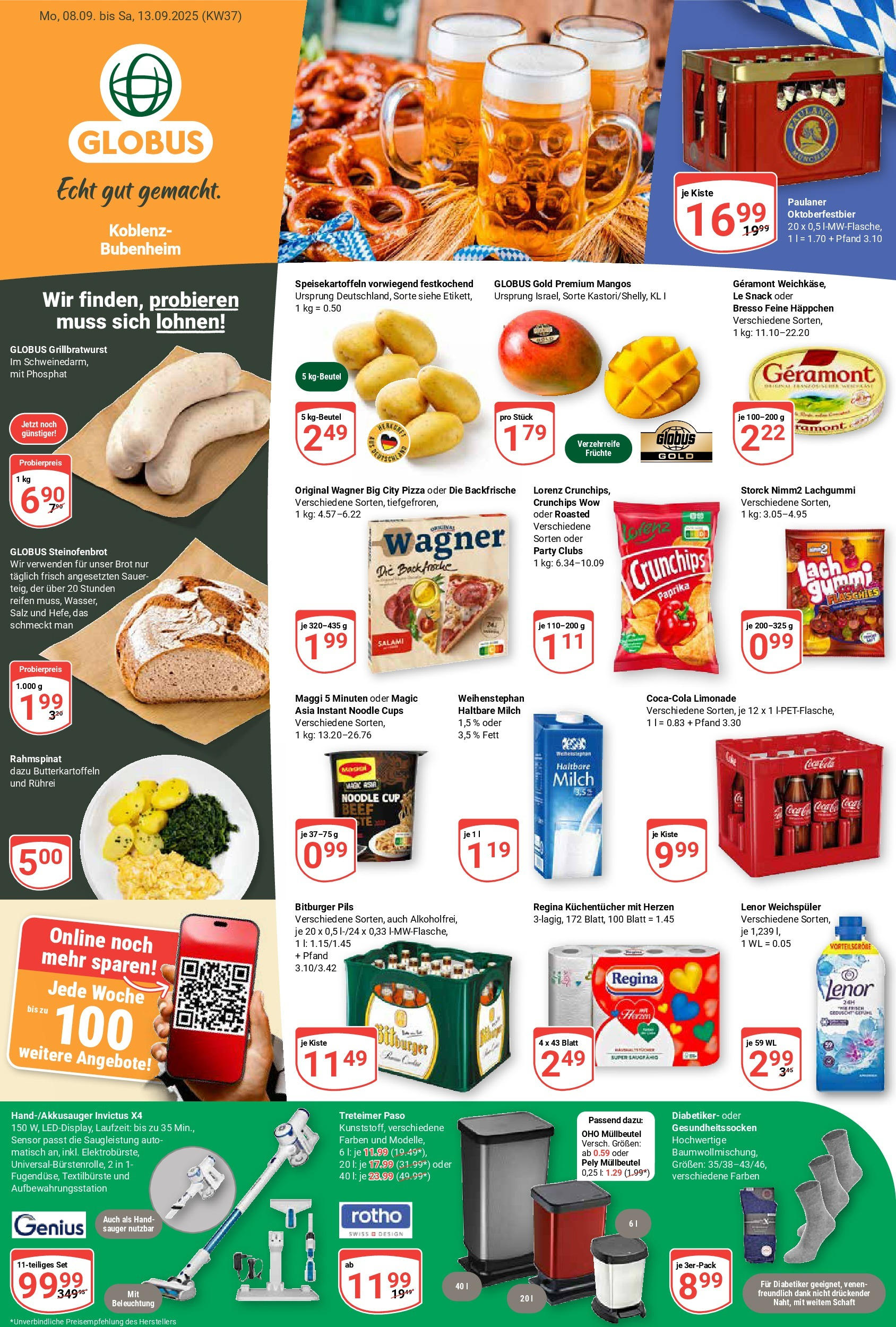 Globus prospekt Koblenz-Bubenheim (ab 07.09.2025) » Angebote ab Montag | Seite: 5 | Produkte: Maggi, Limonade, Salz, Salami Globus prospekt Koblenz-Bubenheim (ab 07.09.2025) » Angebote online | Seite: 5 | Produkte: Maggi, Limonade, Salz, Salami
