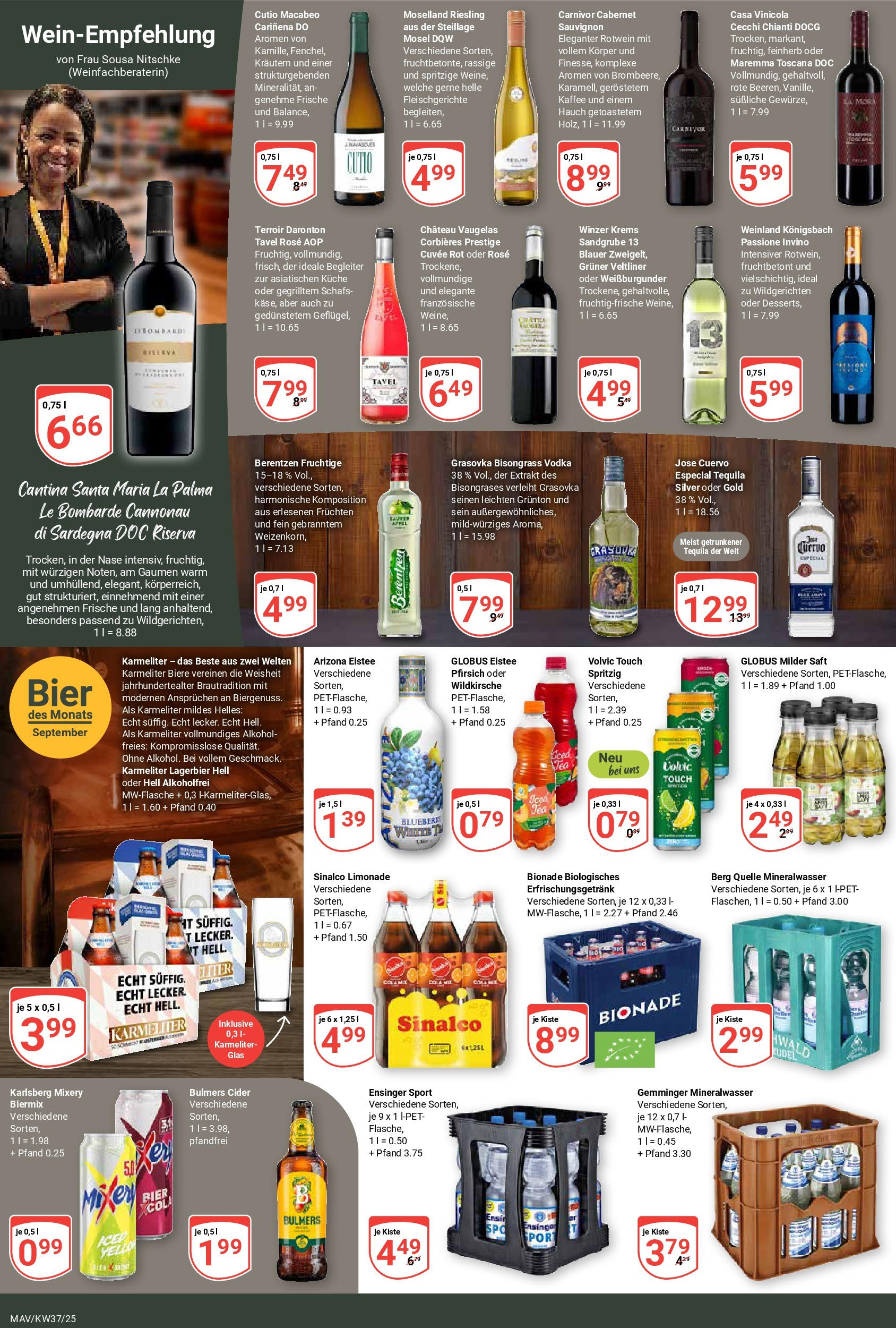 Globus prospekt Mannheim (ab 07.09.2025) » Angebote ab Montag | Seite: 18 | Produkte: Sinalco, Küche, Mixery, Vodka Globus prospekt Mannheim (ab 07.09.2025) » Angebote online | Seite: 18 | Produkte: Sinalco, Küche, Mixery, Vodka
