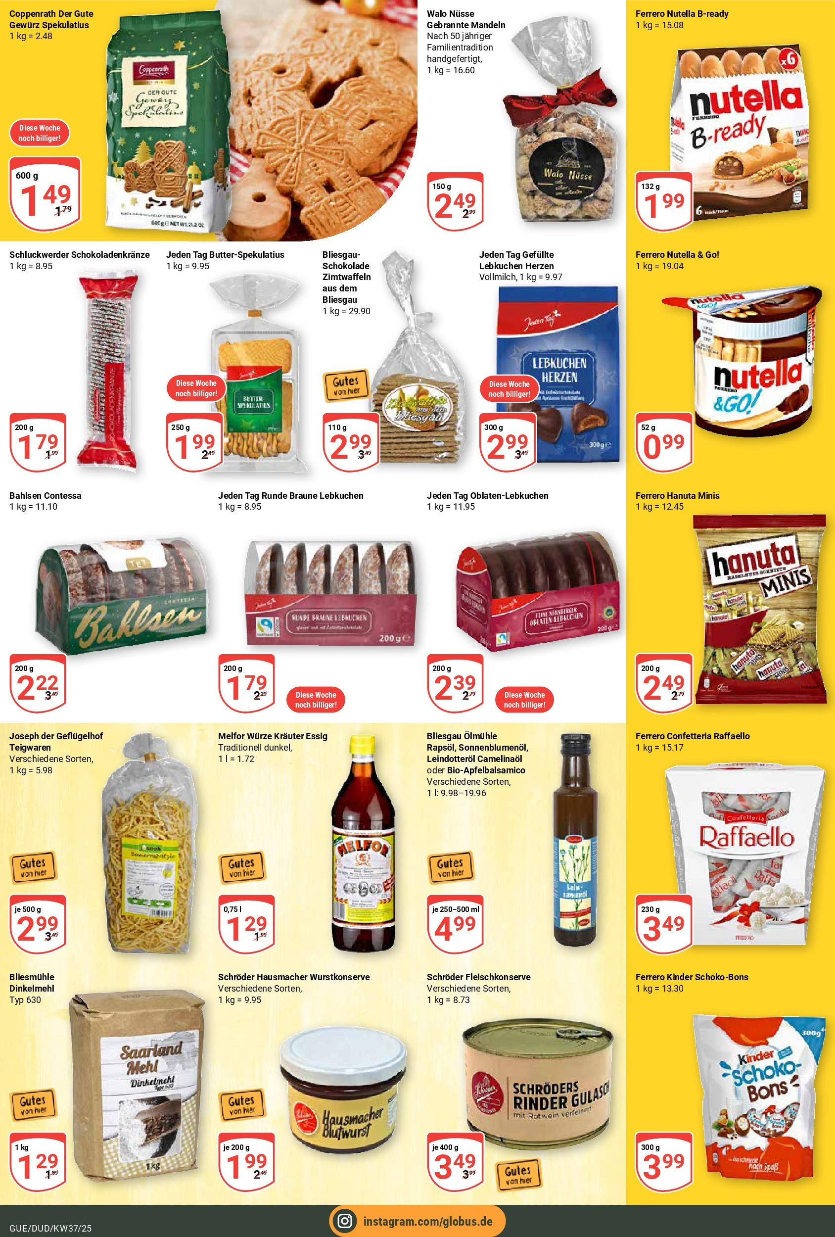 Globus prospekt Saarbrücken-Güdingen (ab 07.09.2025) » Angebote ab Montag | Seite: 18 | Produkte: Mehl, Schokolade, Rotwein, Nüsse Globus prospekt Saarbrücken-Güdingen (ab 07.09.2025) » Angebote online | Seite: 18 | Produkte: Mehl, Schokolade, Rotwein, Nüsse
