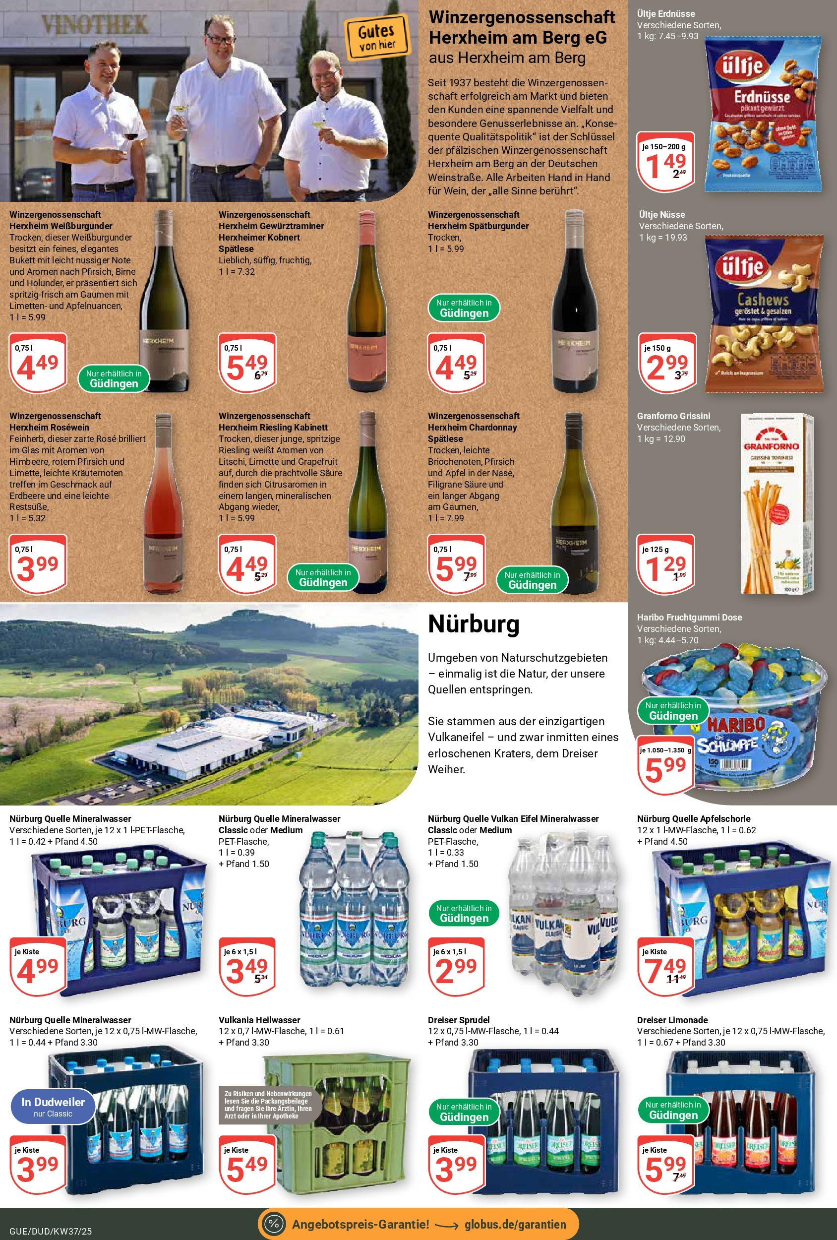 Globus prospekt Saarbrücken-Güdingen (ab 07.09.2025) » Angebote ab Montag | Seite: 22 | Produkte: Ultje erdnusse, Erdnüsse, Rosewein, Mineralwasser Globus prospekt Saarbrücken-Güdingen (ab 07.09.2025) » Angebote online | Seite: 22 | Produkte: Ultje erdnusse, Erdnüsse, Rosewein, Mineralwasser