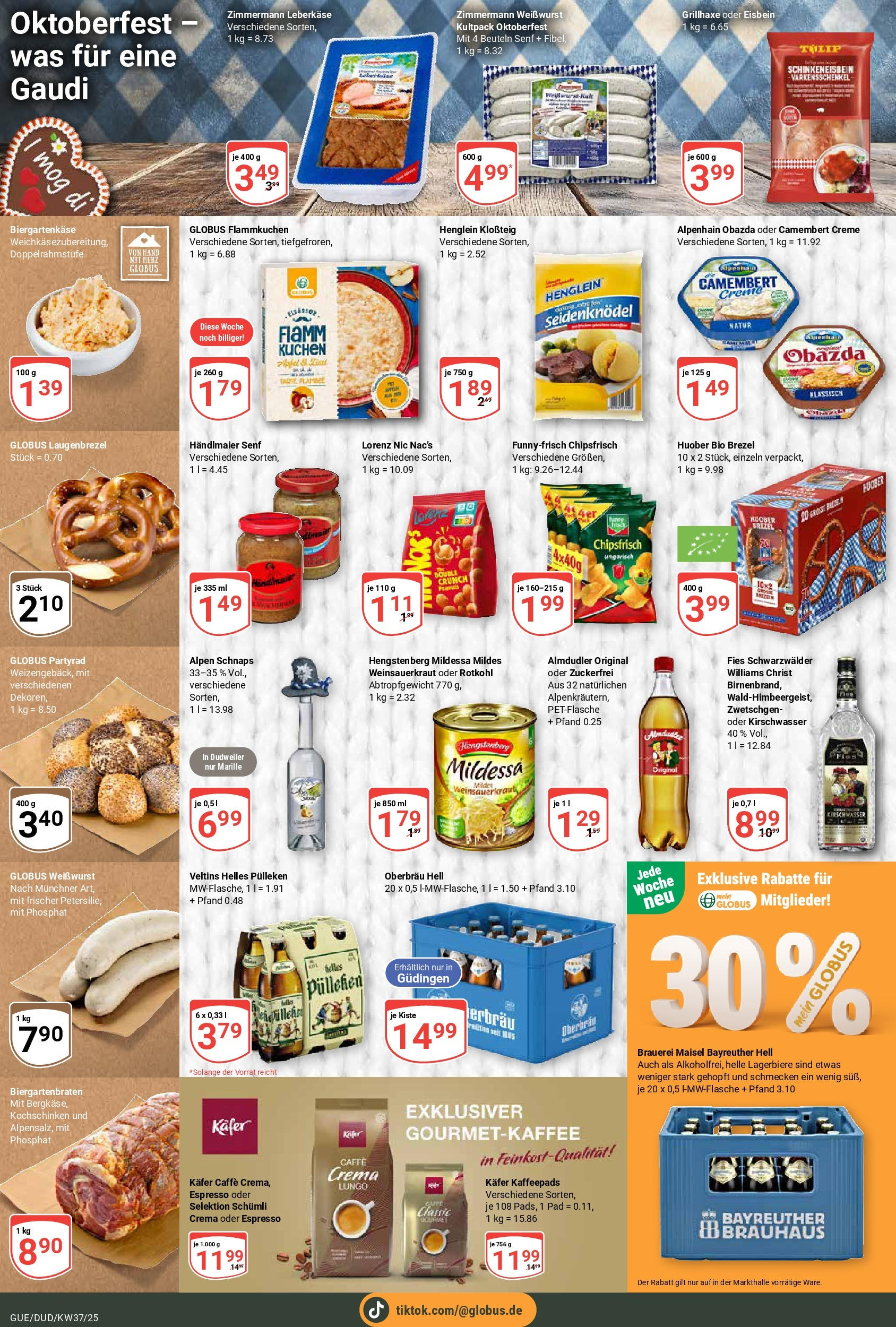 Globus prospekt Saarbrücken-Güdingen (ab 07.09.2025) » Angebote ab Montag | Seite: 25 | Produkte: Helles pulleken, Creme, Kuchen, Leberkase Globus prospekt Saarbrücken-Güdingen (ab 07.09.2025) » Angebote online | Seite: 25 | Produkte: Helles pulleken, Creme, Kuchen, Leberkase