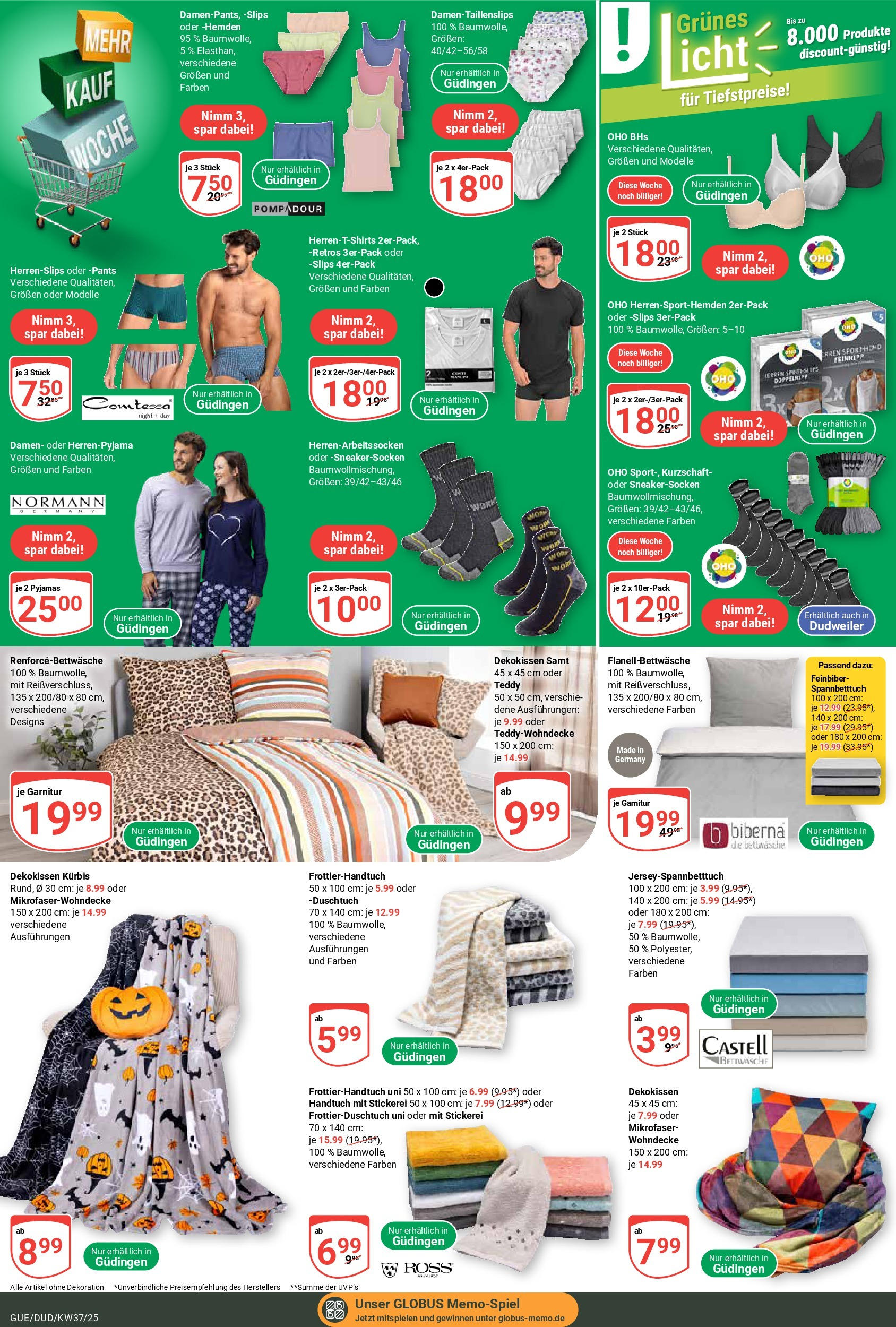 Globus prospekt Saarbrücken-Güdingen (ab 07.09.2025) » Angebote ab Montag | Seite: 29 | Produkte: Bettwäsche, Kürbis Globus prospekt Saarbrücken-Güdingen (ab 07.09.2025) » Angebote online | Seite: 29 | Produkte: Bettwäsche, Kürbis