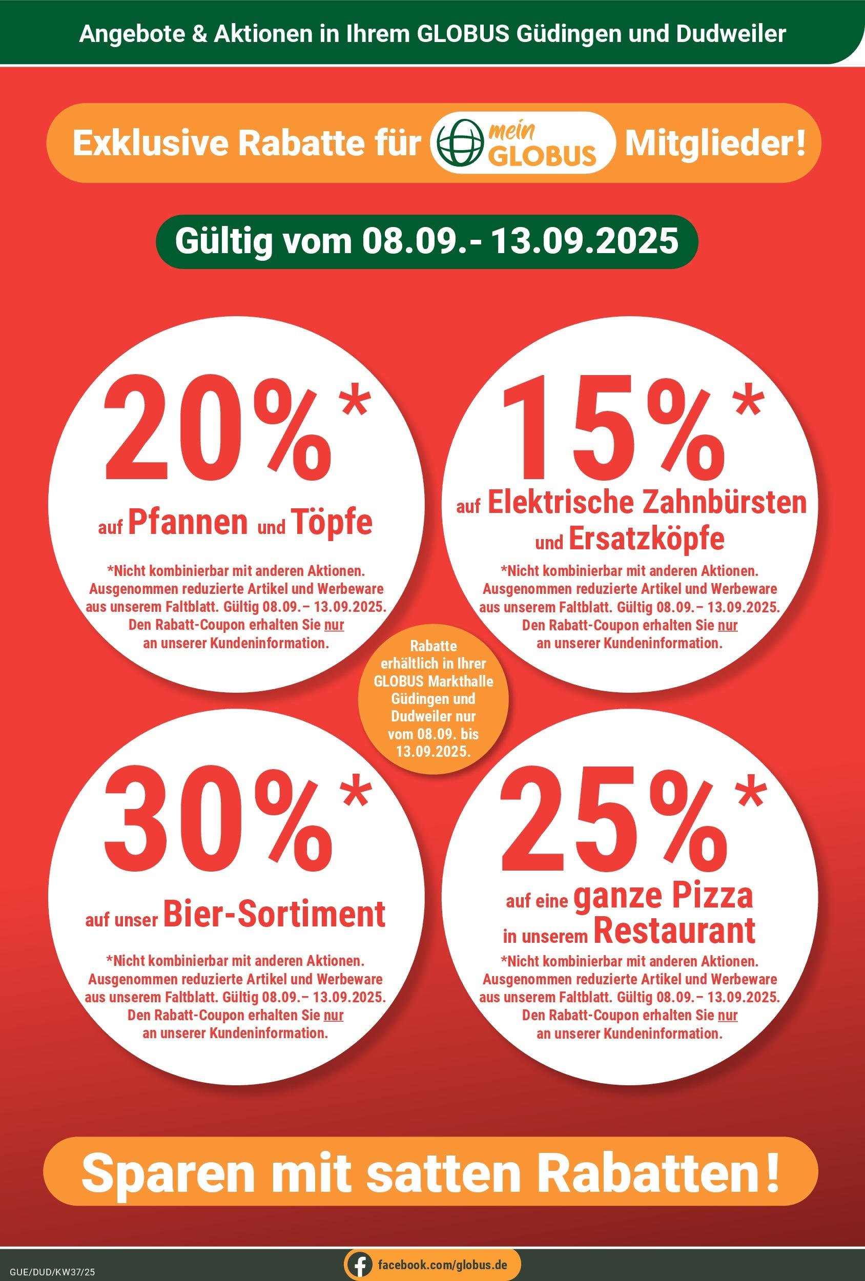 Globus prospekt Saarbrücken-Güdingen (ab 07.09.2025) » Angebote ab Montag | Seite: 30 | Produkte: Pizza Globus prospekt Saarbrücken-Güdingen (ab 07.09.2025) » Angebote online | Seite: 30 | Produkte: Pizza