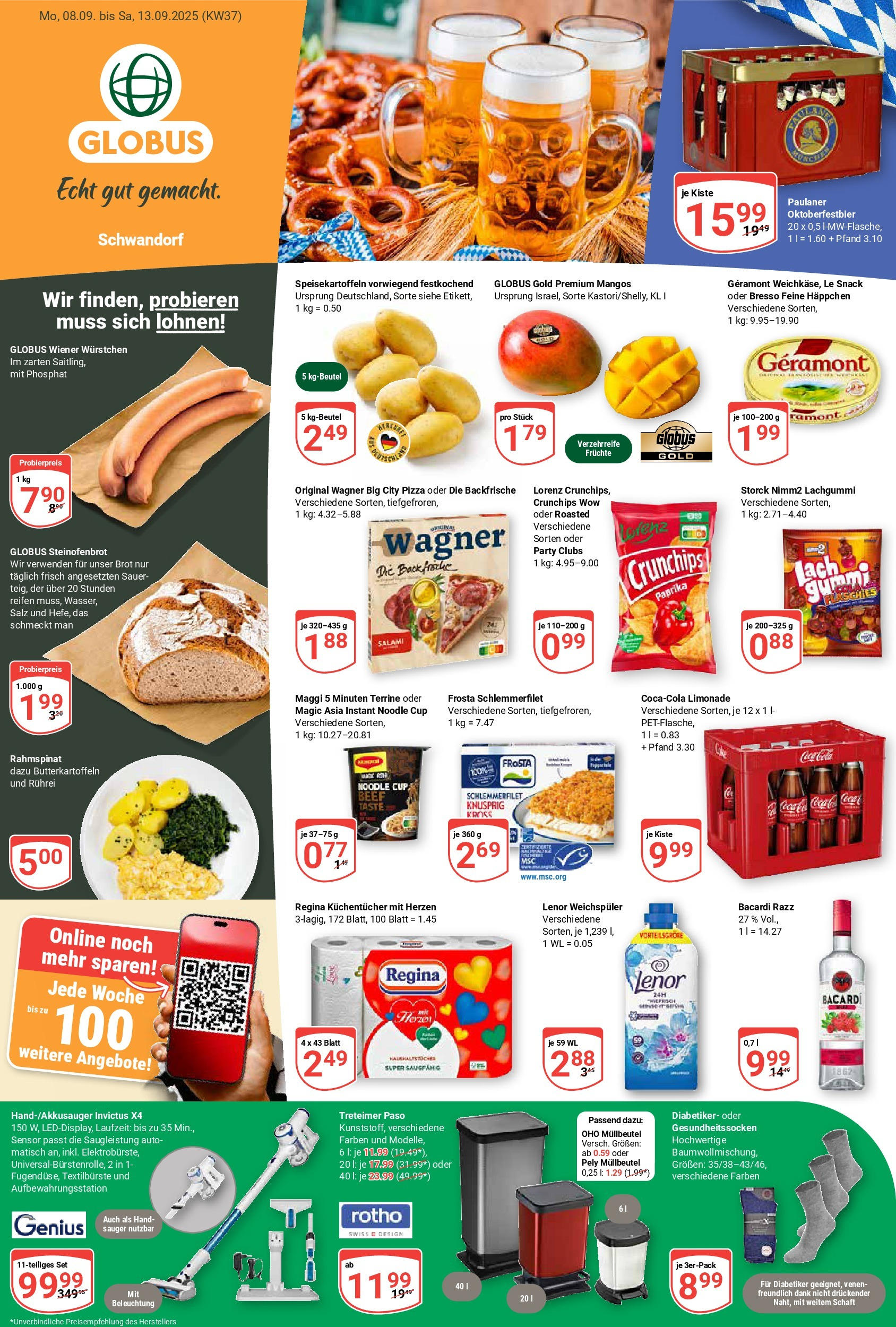 Globus prospekt Schwandorf (ab 07.09.2025) » Angebote ab Montag | Seite: 5 | Produkte: Wiener wurstchen, Maggi, Paulaner, Maggi 5 minuten terrine Globus prospekt Schwandorf (ab 07.09.2025) » Angebote online | Seite: 5 | Produkte: Wiener wurstchen, Maggi, Paulaner, Maggi 5 minuten terrine