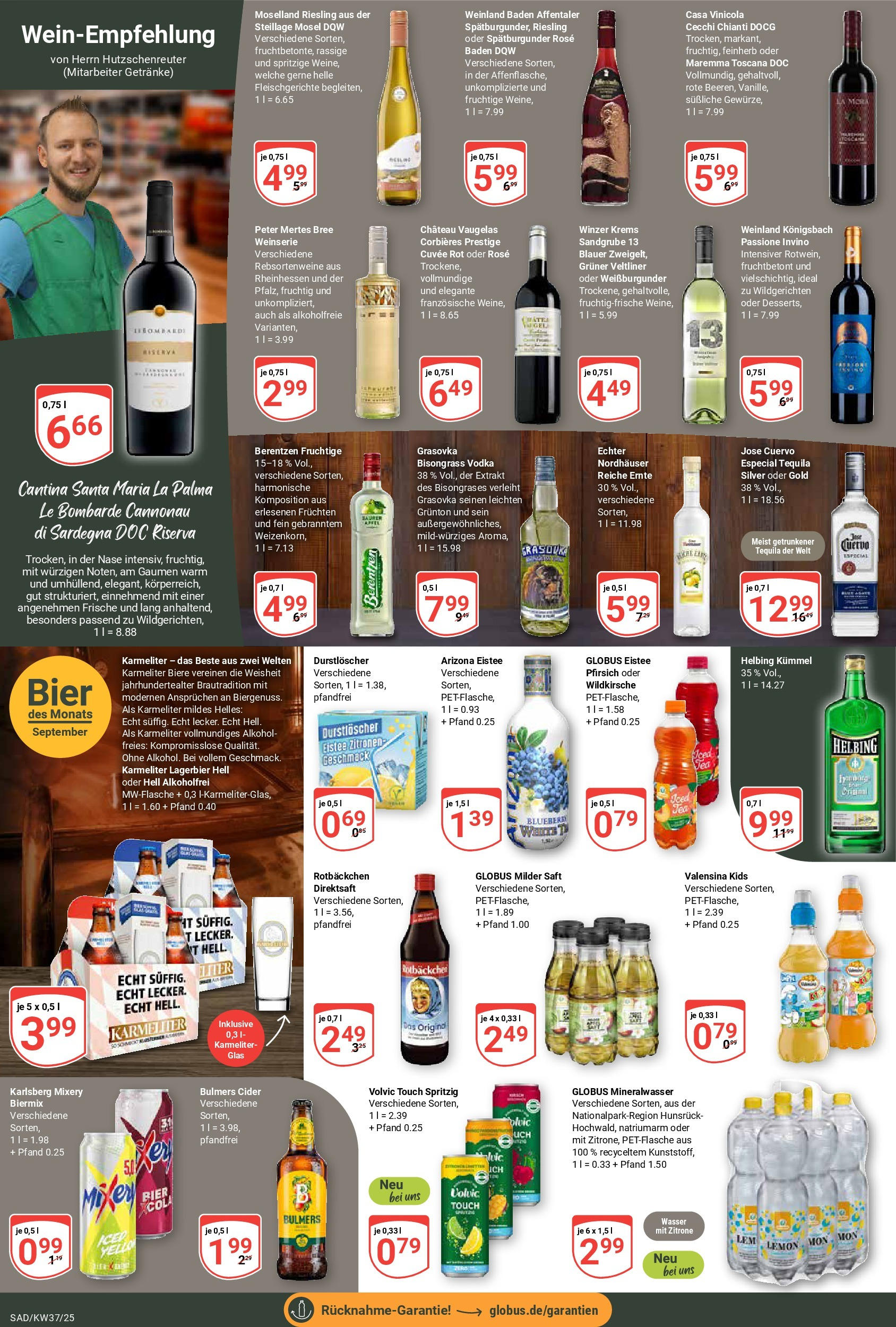Globus prospekt Schwandorf (ab 07.09.2025) » Angebote ab Montag | Seite: 16 | Produkte: Durstloscher, Cola, Zitrone, Pfirsich Globus prospekt Schwandorf (ab 07.09.2025) » Angebote online | Seite: 16 | Produkte: Durstloscher, Cola, Zitrone, Pfirsich