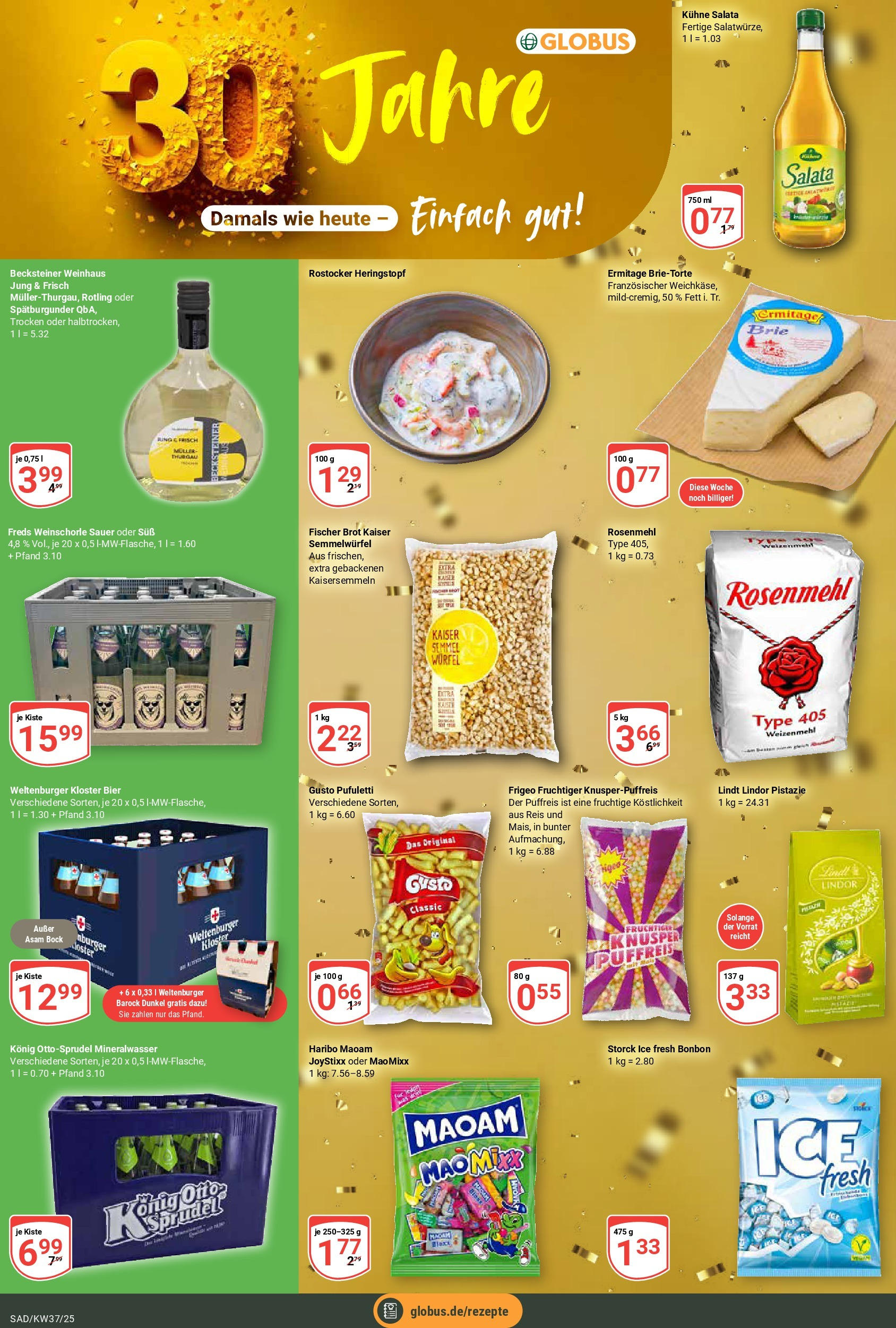 Globus prospekt Schwandorf (ab 07.09.2025) » Angebote ab Montag | Seite: 28 | Produkte: Bier, Brot, Reis, Lindt Globus prospekt Schwandorf (ab 07.09.2025) » Angebote online | Seite: 28 | Produkte: Bier, Brot, Reis, Lindt