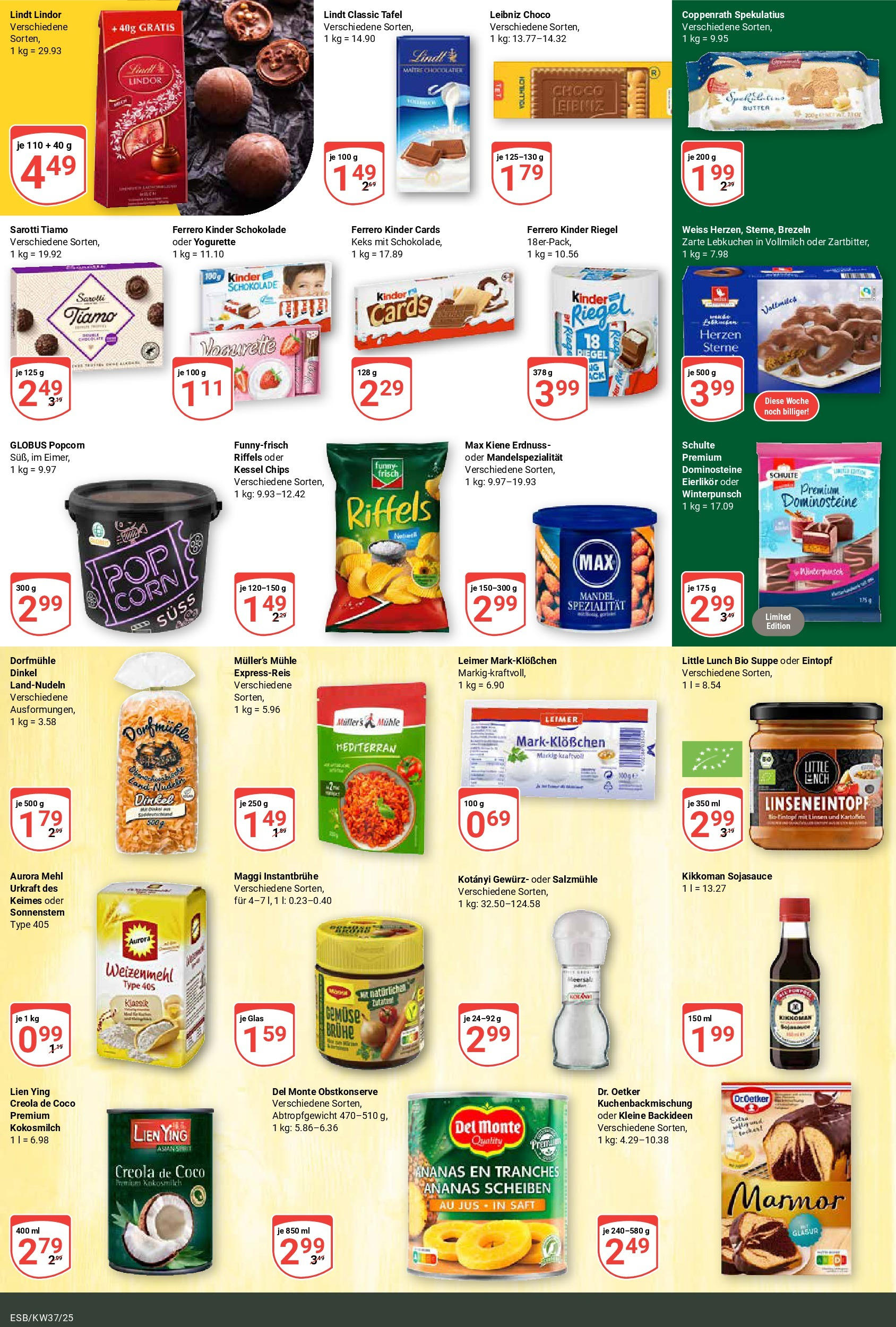 Globus prospekt Eschborn (ab 07.09.2025) » Angebote ab Montag | Seite: 13 | Produkte: Mehl, Maggi, Weizenmehl, Kinder riegel Globus prospekt Eschborn (ab 07.09.2025) » Angebote online | Seite: 13 | Produkte: Mehl, Maggi, Weizenmehl, Kinder riegel