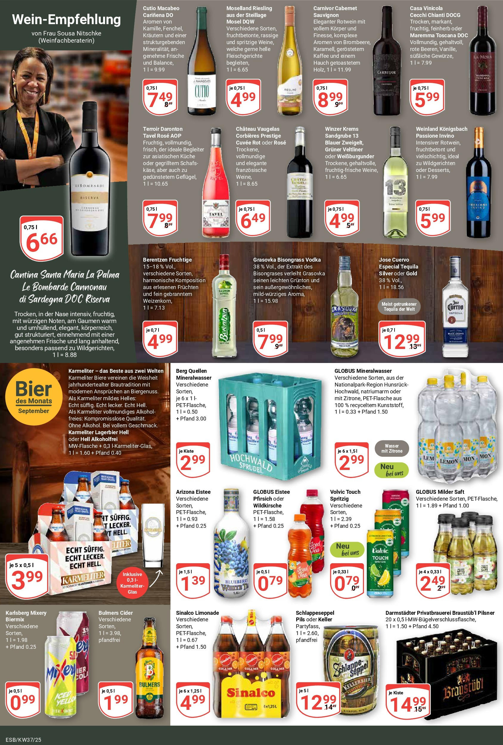 Globus prospekt Eschborn (ab 07.09.2025) » Angebote ab Montag | Seite: 15 | Produkte: Pils, Küche, Volvic touch, Mixery Globus prospekt Eschborn (ab 07.09.2025) » Angebote online | Seite: 15 | Produkte: Pils, Küche, Volvic touch, Mixery