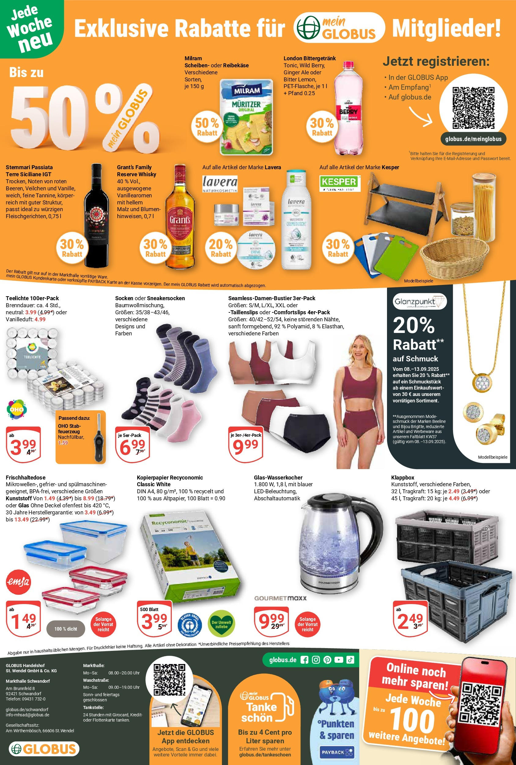 Globus prospekt Schwandorf (ab 07.09.2025) » Angebote ab Montag | Seite: 32 | Produkte: Whisky, Reibekase, Telefon, Uhr Globus prospekt Schwandorf (ab 07.09.2025) » Angebote online | Seite: 32 | Produkte: Whisky, Reibekase, Telefon, Uhr