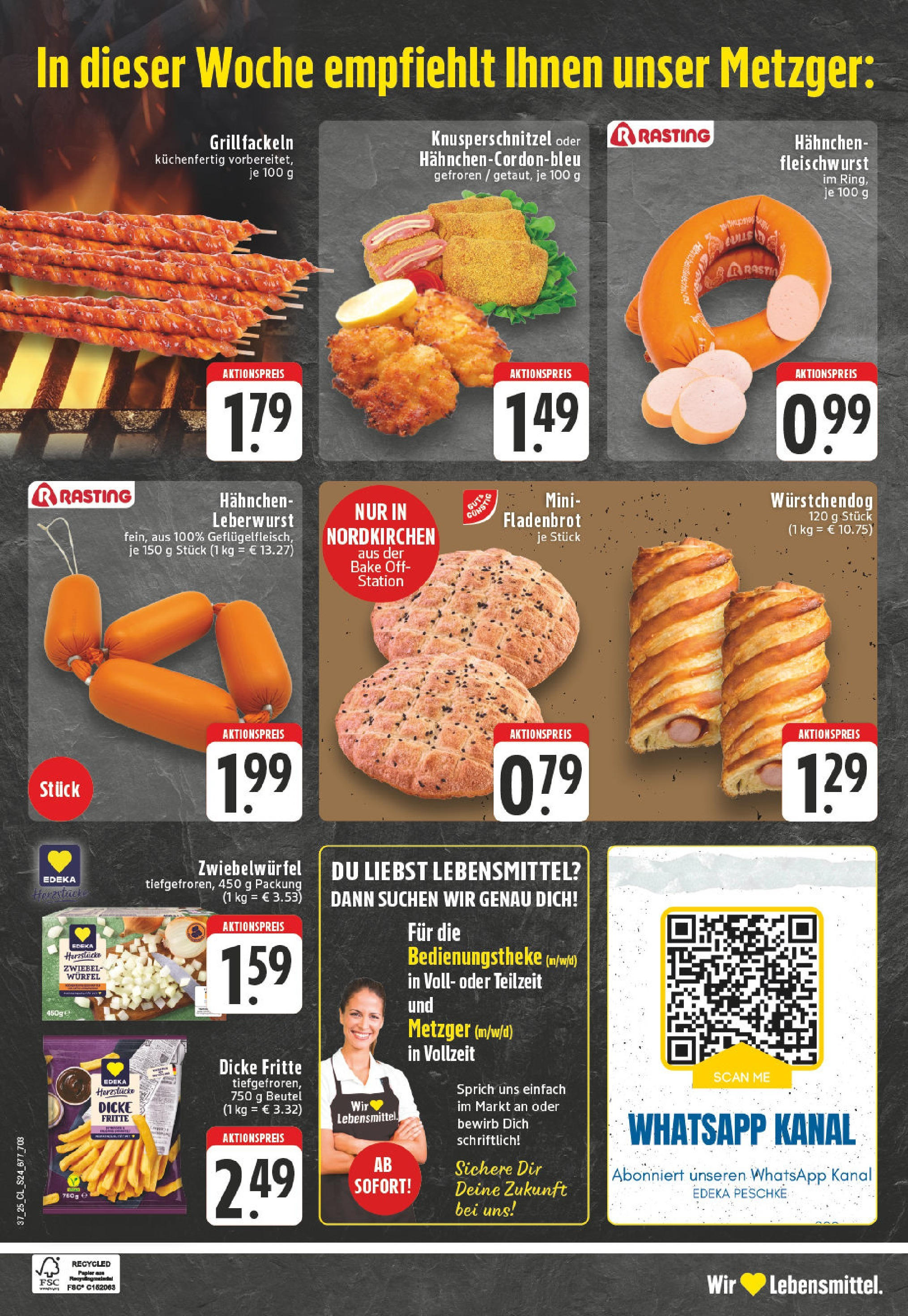 Edeka prospekt Ascheberg-Herbern	 (ab 07.09.2025) » Angebote Online | Seite: 24 | Produkte: Hahnchen, Schnitzel