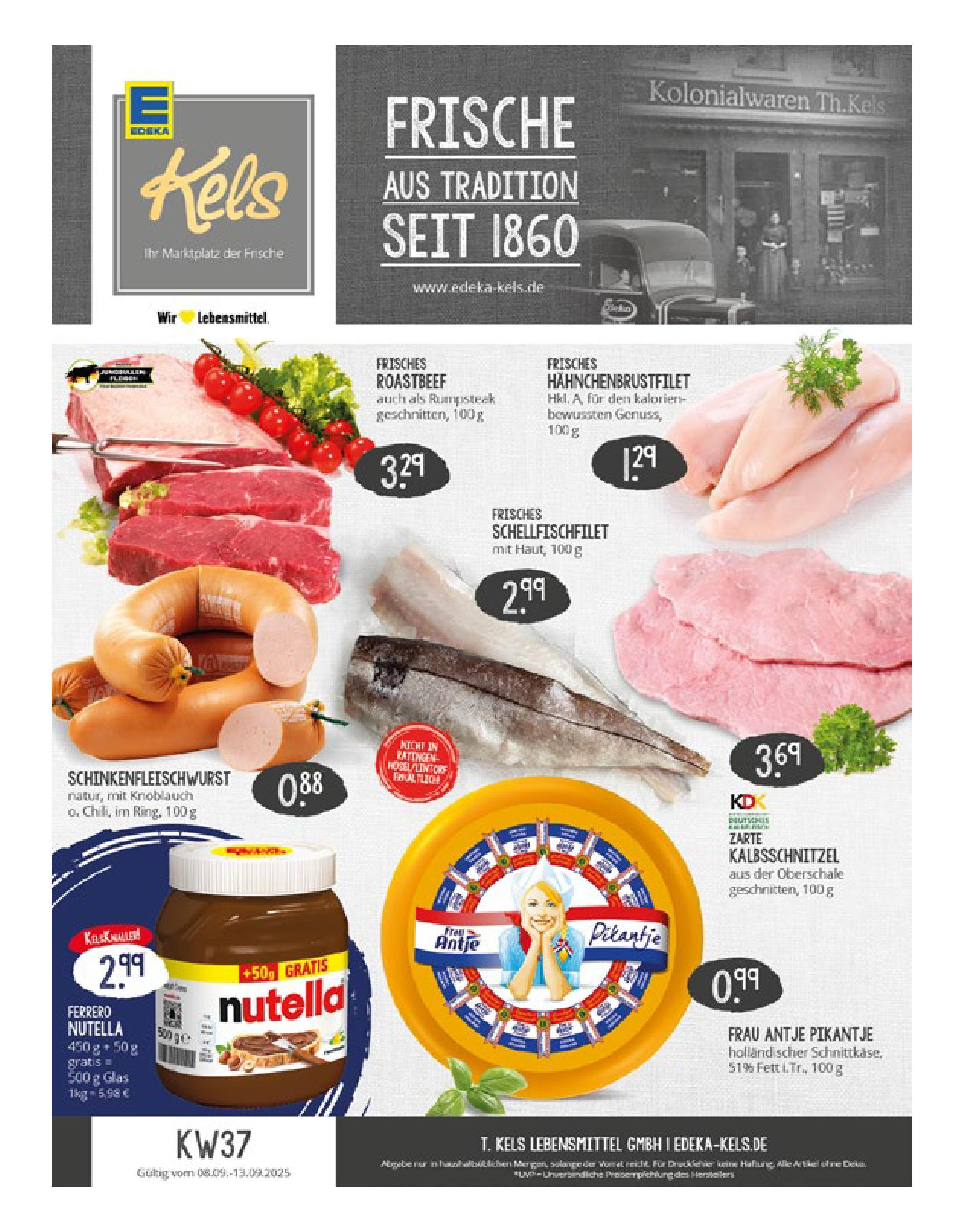 Edeka prospekt Ratingen-Ost (ab 07.09.2025) » Angebote Online | Seite: 1 | Produkte: Rumpsteak, Roastbeef, Nutella, Knoblauch Edeka prospekt Ratingen-Ost (ab 07.09.2025) » Angebote Online | Seite: 1 | Produkte: Rumpsteak, Roastbeef, Nutella, Knoblauch