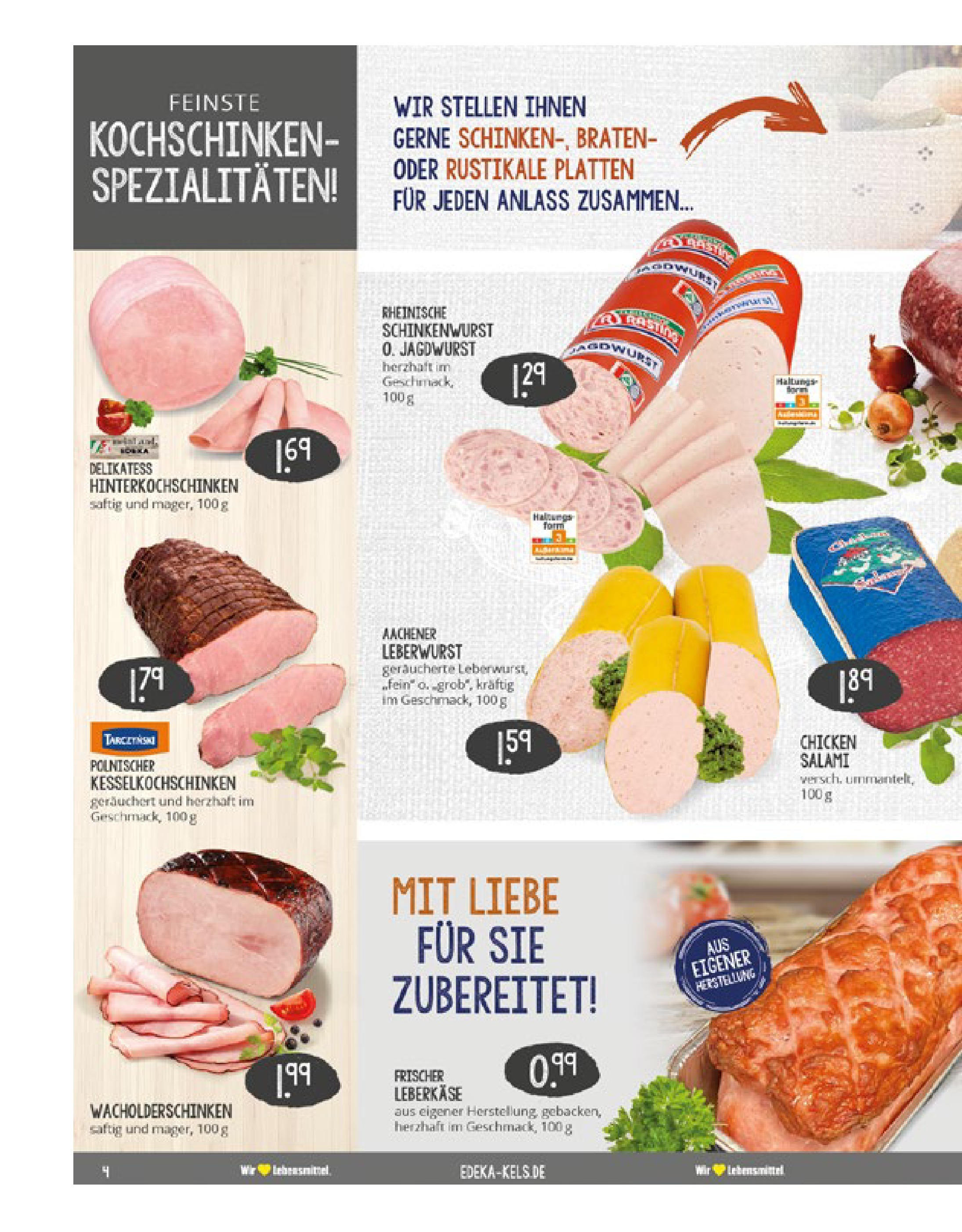 Edeka prospekt Ratingen-Ost (ab 07.09.2025) » Angebote Online | Seite: 4 | Produkte: Salami, Leberkase Edeka prospekt Ratingen-Ost (ab 07.09.2025) » Angebote Online | Seite: 4 | Produkte: Salami, Leberkase