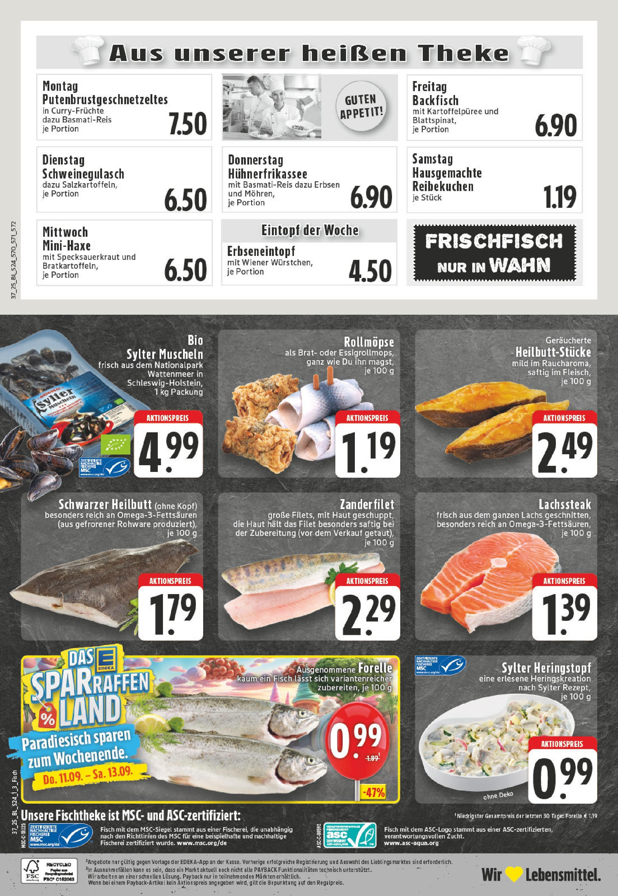 Edeka prospekt Köln (ab 07.09.2025) » Angebote Online | Seite: 24 | Produkte: Basmatireis, Theke, Fisch, Erbsen Edeka prospekt Köln (ab 07.09.2025) » Angebote Online | Seite: 24 | Produkte: Basmatireis, Theke, Fisch, Erbsen