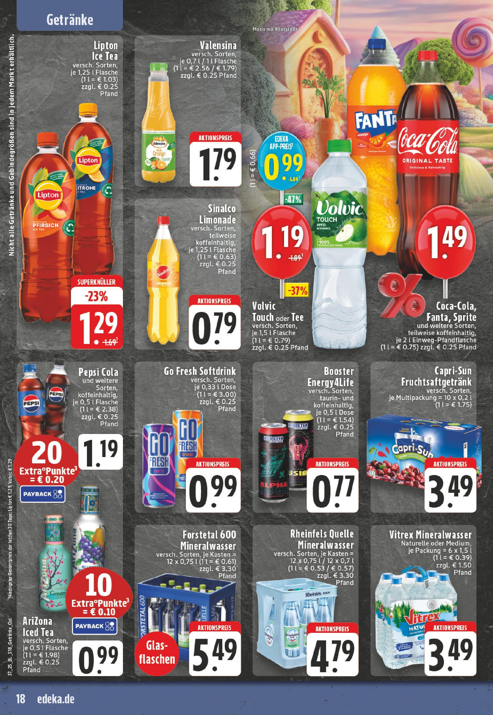 Edeka prospekt Bad Lippspringe (ab 07.09.2025) » Angebote Online | Seite: 18 | Produkte: Cola, Energy, Limonade, Rheinfels quelle Edeka prospekt Bad Lippspringe (ab 07.09.2025) » Angebote Online | Seite: 18 | Produkte: Cola, Energy, Limonade, Rheinfels quelle