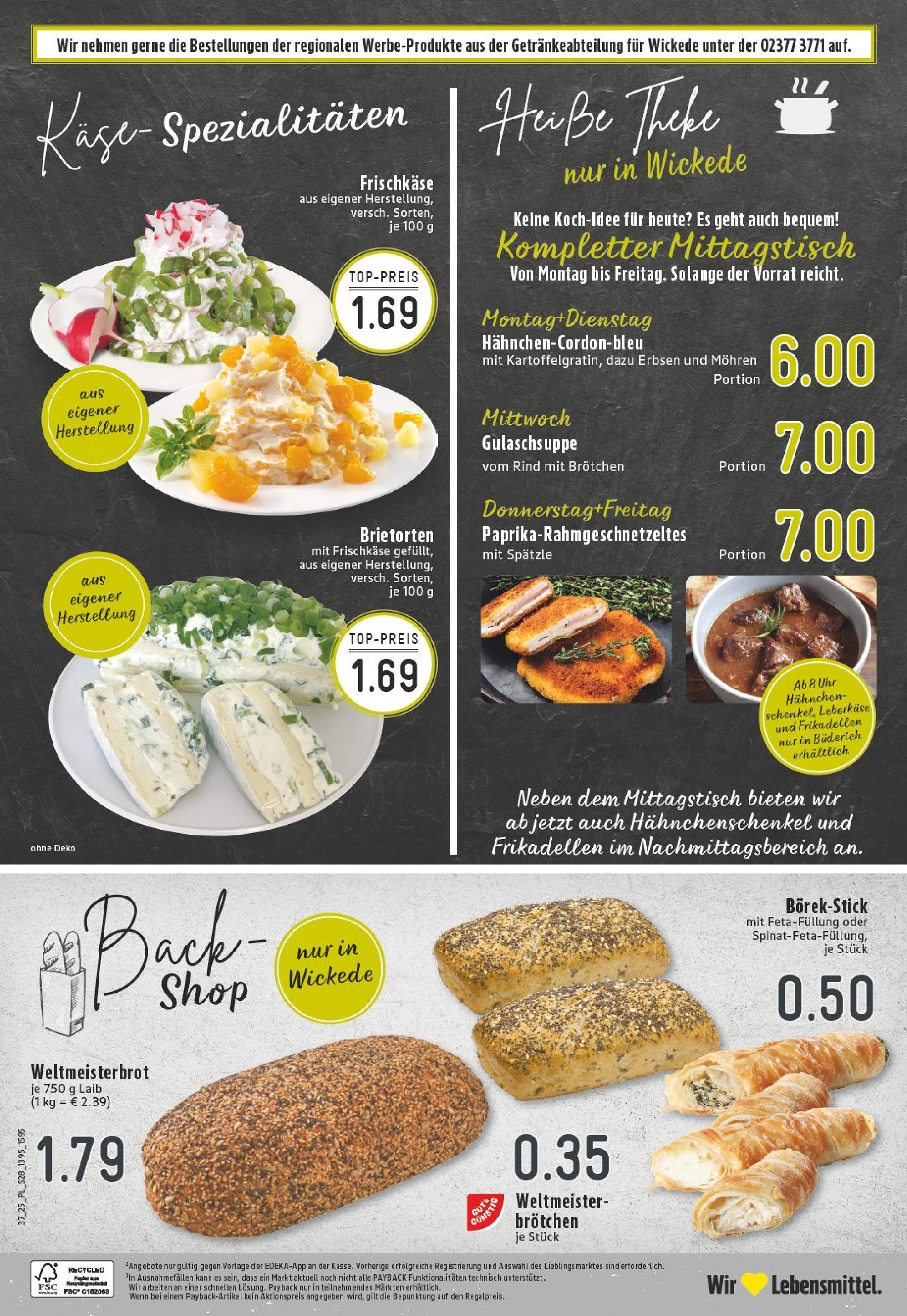 Edeka prospekt Werl (ab 07.09.2025) » Angebote Online | Seite: 28 | Produkte: Hahnchen, Erbsen, Uhr, Frischkase Edeka prospekt Werl (ab 07.09.2025) » Angebote Online | Seite: 28 | Produkte: Hahnchen, Erbsen, Uhr, Frischkase