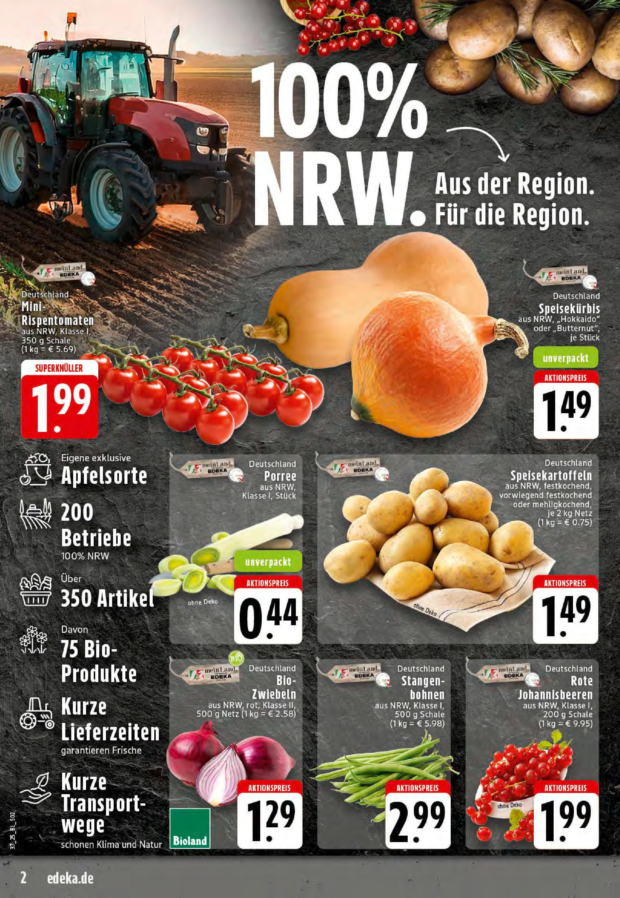 Edeka prospekt Reken-Bahnhof (ab 07.09.2025) » Angebote Online | Seite: 2 | Produkte: Zwiebeln Edeka prospekt Reken-Bahnhof (ab 07.09.2025) » Angebote Online | Seite: 2 | Produkte: Zwiebeln