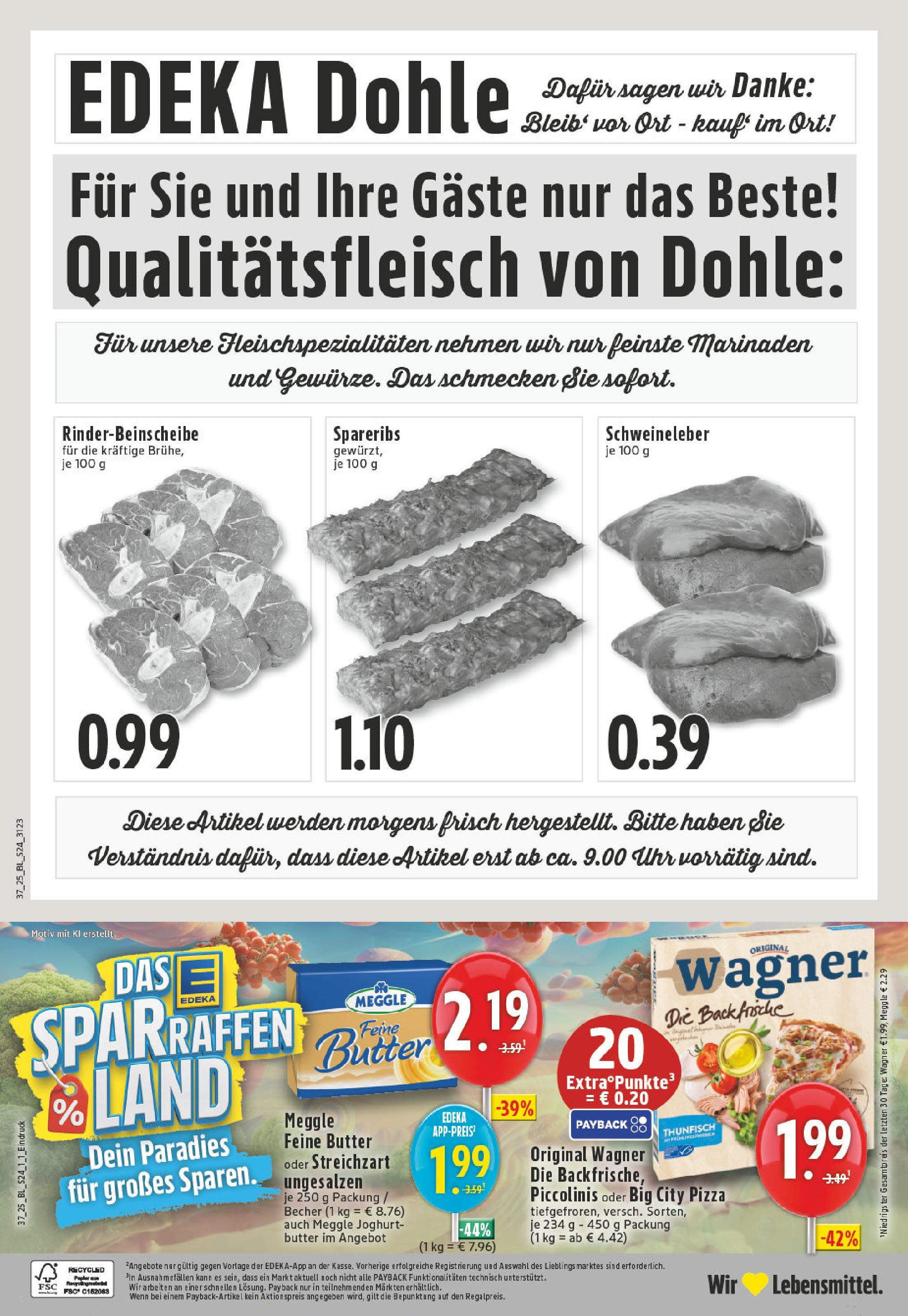 Edeka prospekt Hopsten	 (ab 07.09.2025) » Angebote Online | Seite: 24 | Produkte: Butter, Joghurt, Thunfisch, Piccolinis