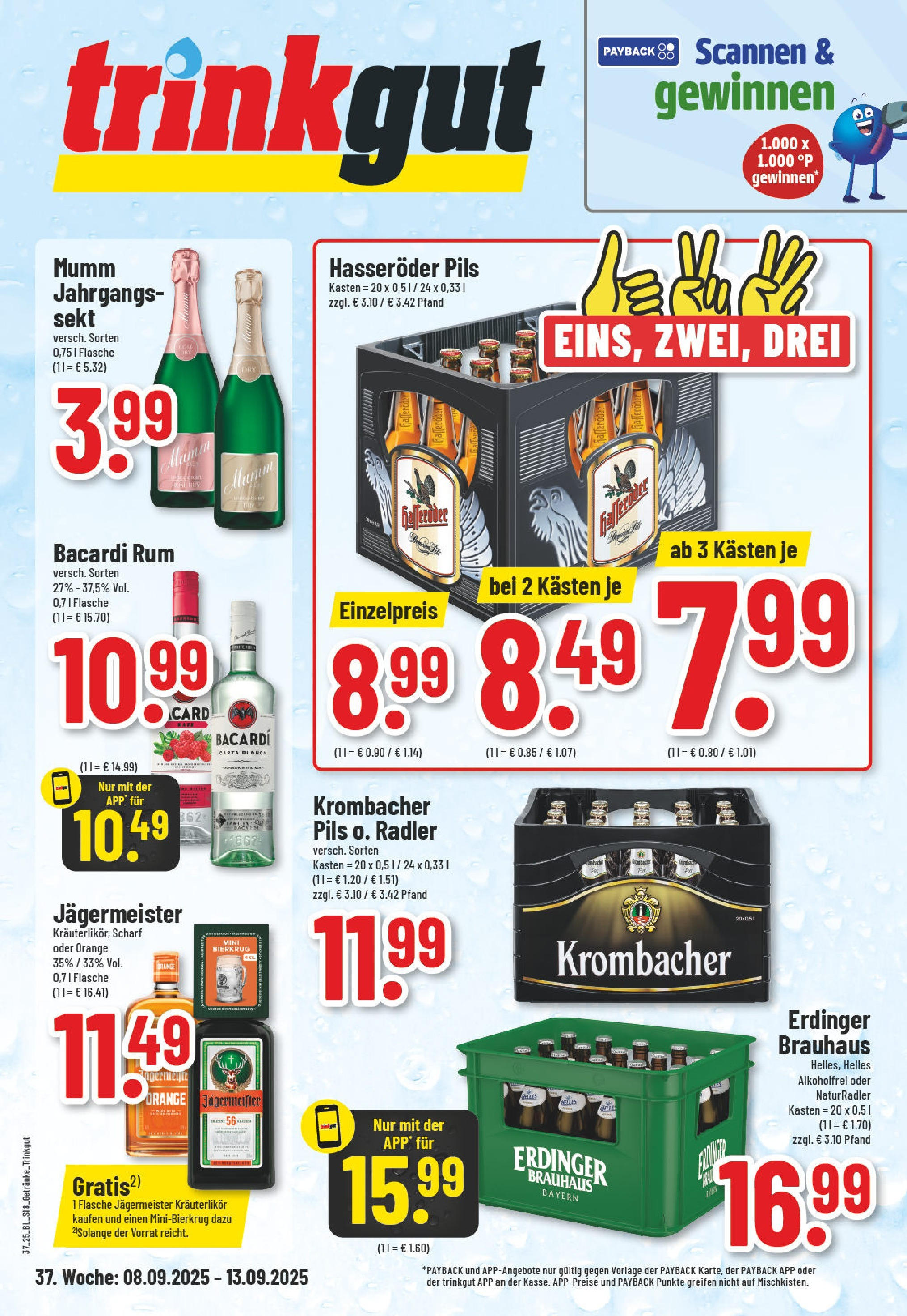 Edeka prospekt Lüdenscheid (ab 07.09.2025) » Angebote Online | Seite: 18 | Produkte: Erdinger, Sekt, Krombacher, Hasseröder Edeka prospekt Lüdenscheid (ab 07.09.2025) » Angebote Online | Seite: 18 | Produkte: Erdinger, Sekt, Krombacher, Hasseröder