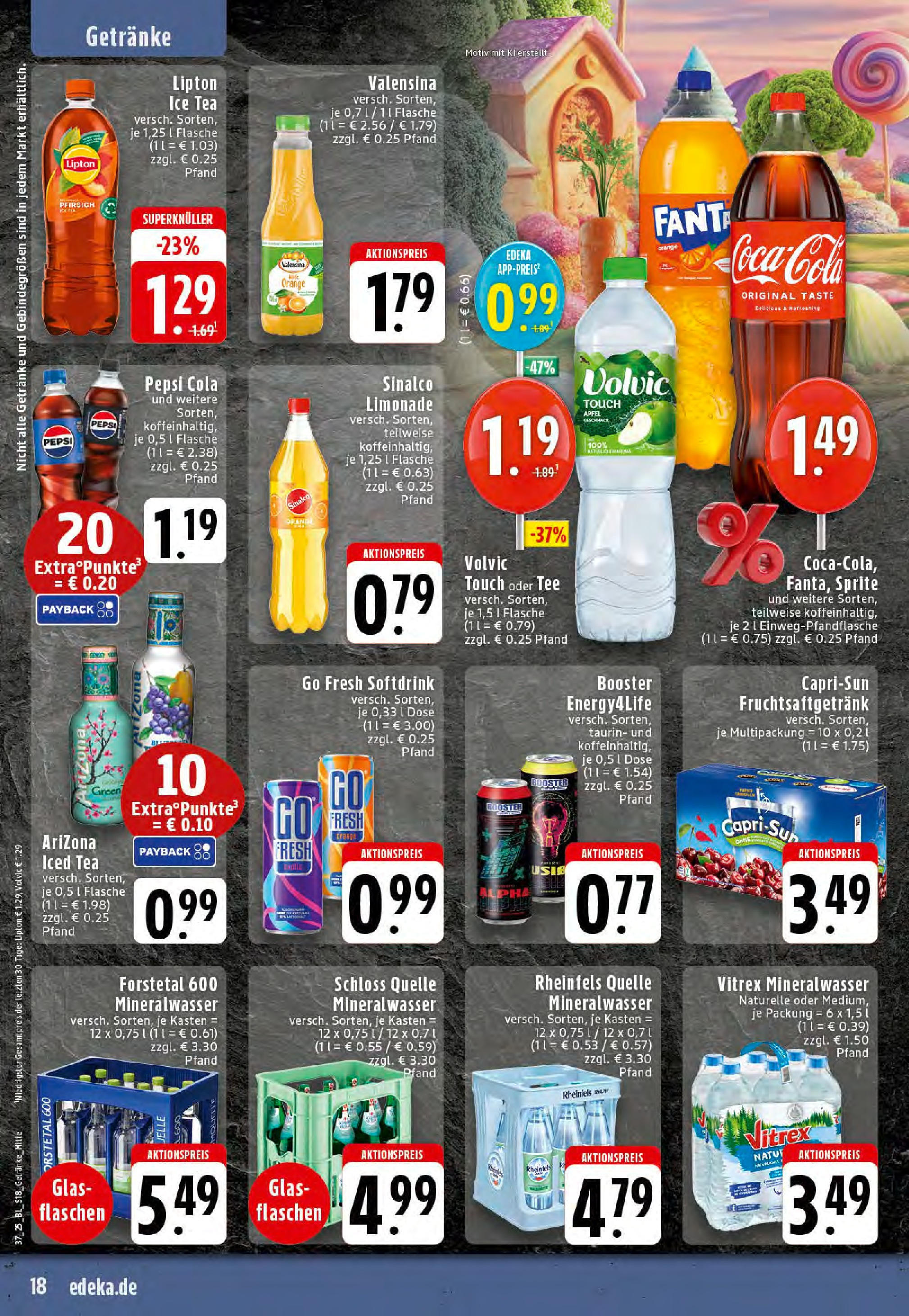 Edeka prospekt Reken-Bahnhof (ab 07.09.2025) » Angebote Online | Seite: 18 | Produkte: Sprite, Limonade, Volvic touch, Tee Edeka prospekt Reken-Bahnhof (ab 07.09.2025) » Angebote Online | Seite: 18 | Produkte: Sprite, Limonade, Volvic touch, Tee