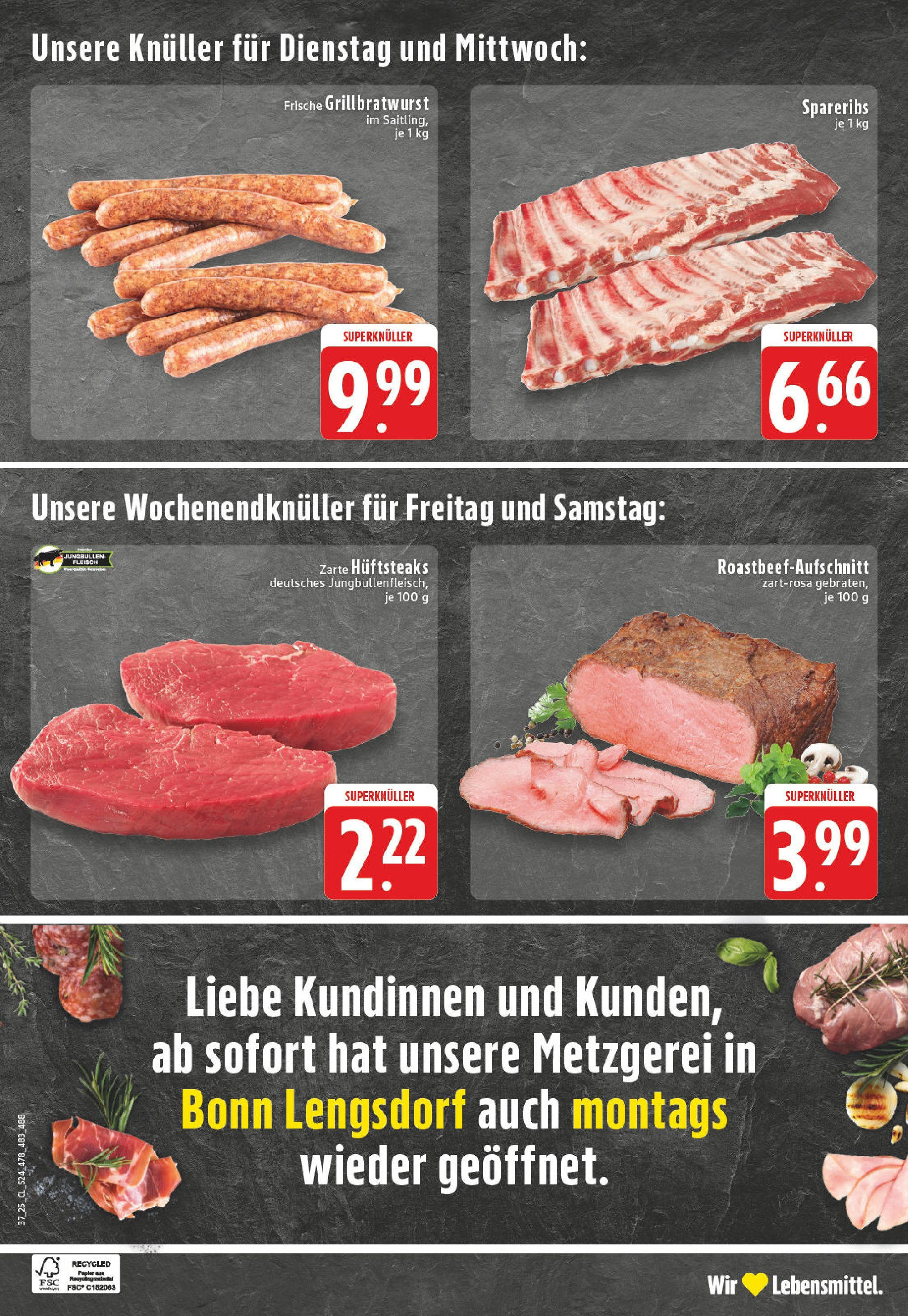 Edeka prospekt Bonn	 (ab 07.09.2025) » Angebote Online | Seite: 24 | Produkte: Steak, Fleisch