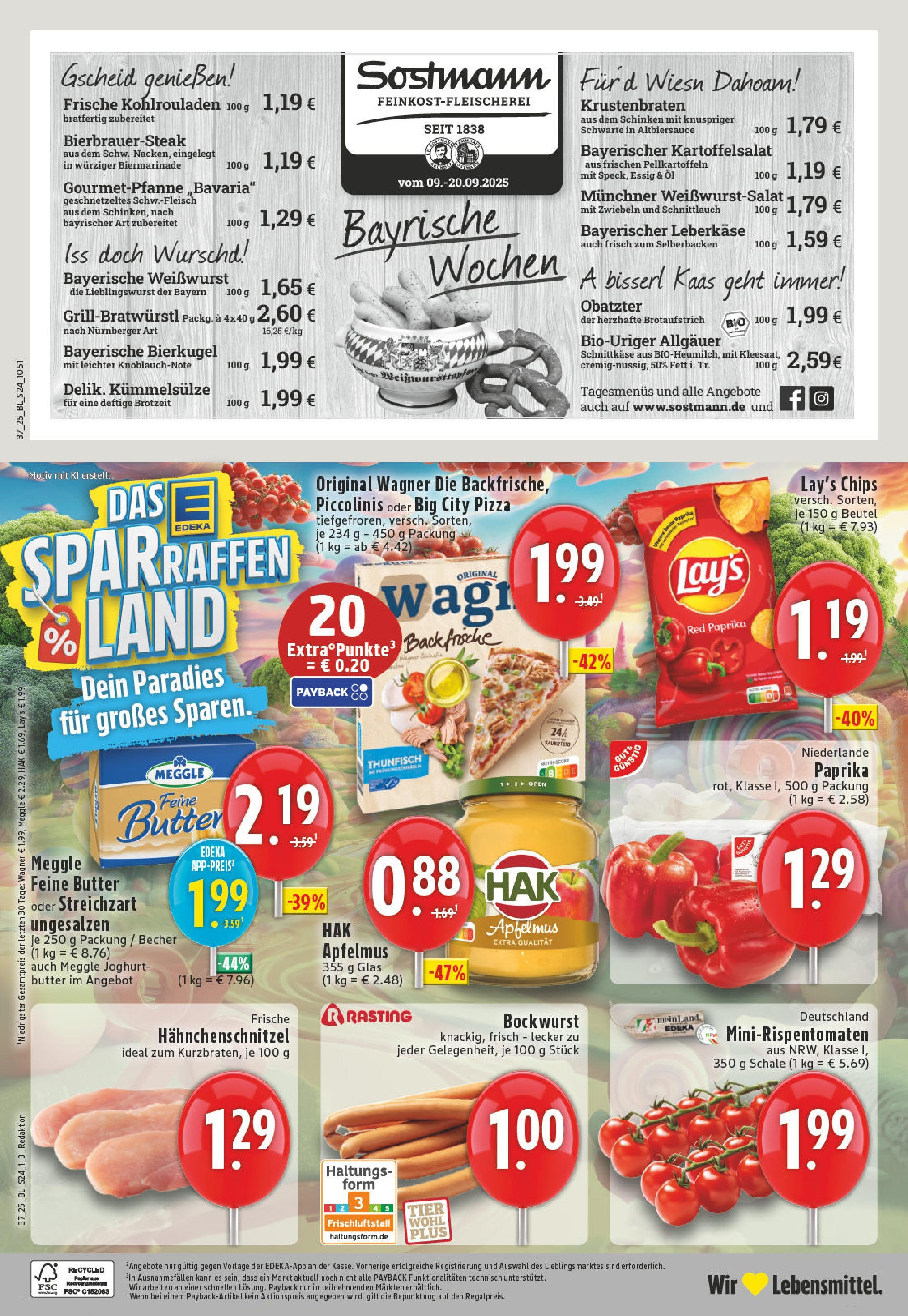 Edeka prospekt Lienen	 (ab 07.09.2025) » Angebote Online | Seite: 24 | Produkte: Joghurt, Krustenbraten, Paprika, Leberkase