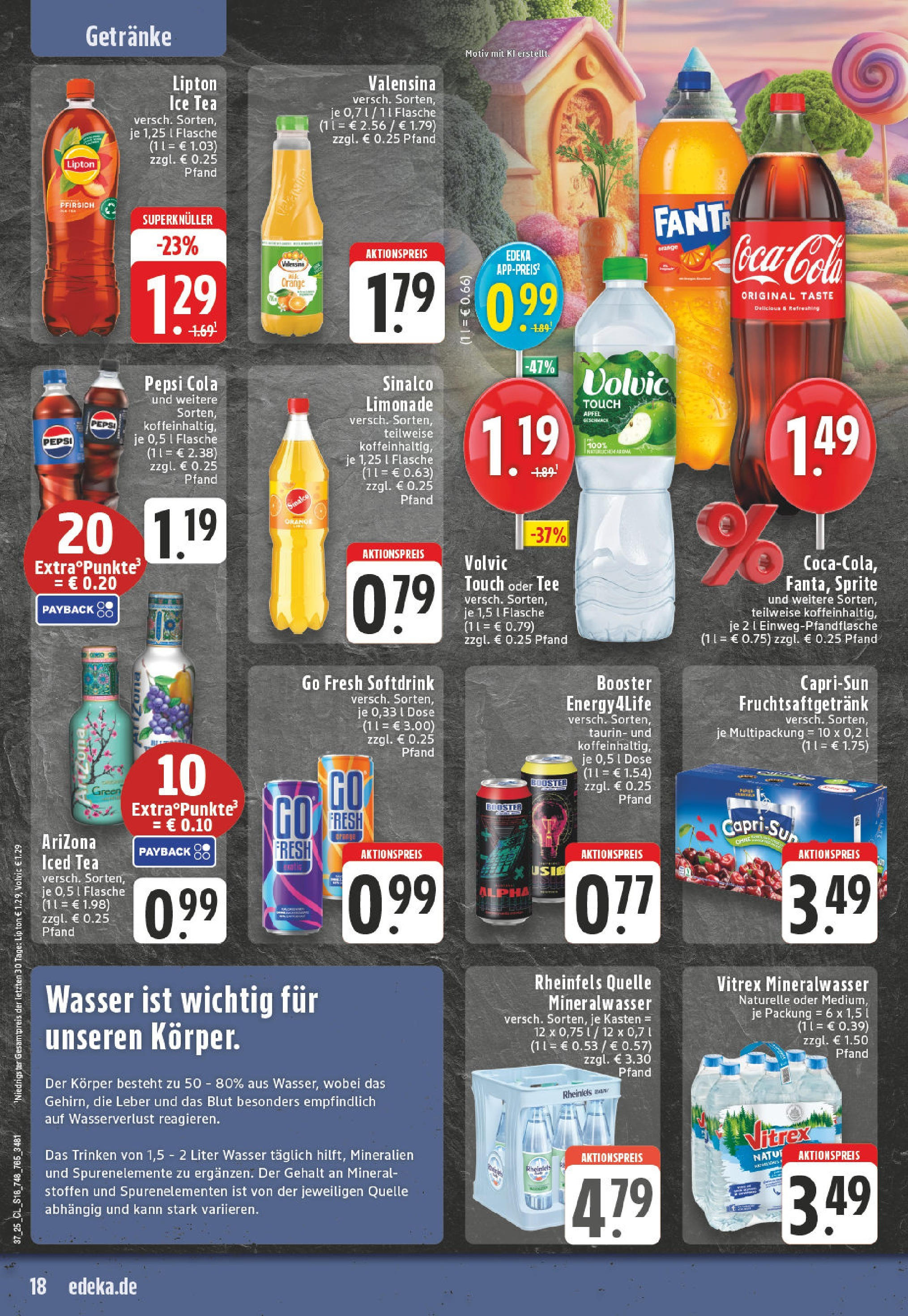 Edeka prospekt Mönchengladbach	 (ab 07.09.2025) » Angebote Online | Seite: 18 | Produkte: Sprite, Äpfel, Tee, Rheinfels quelle