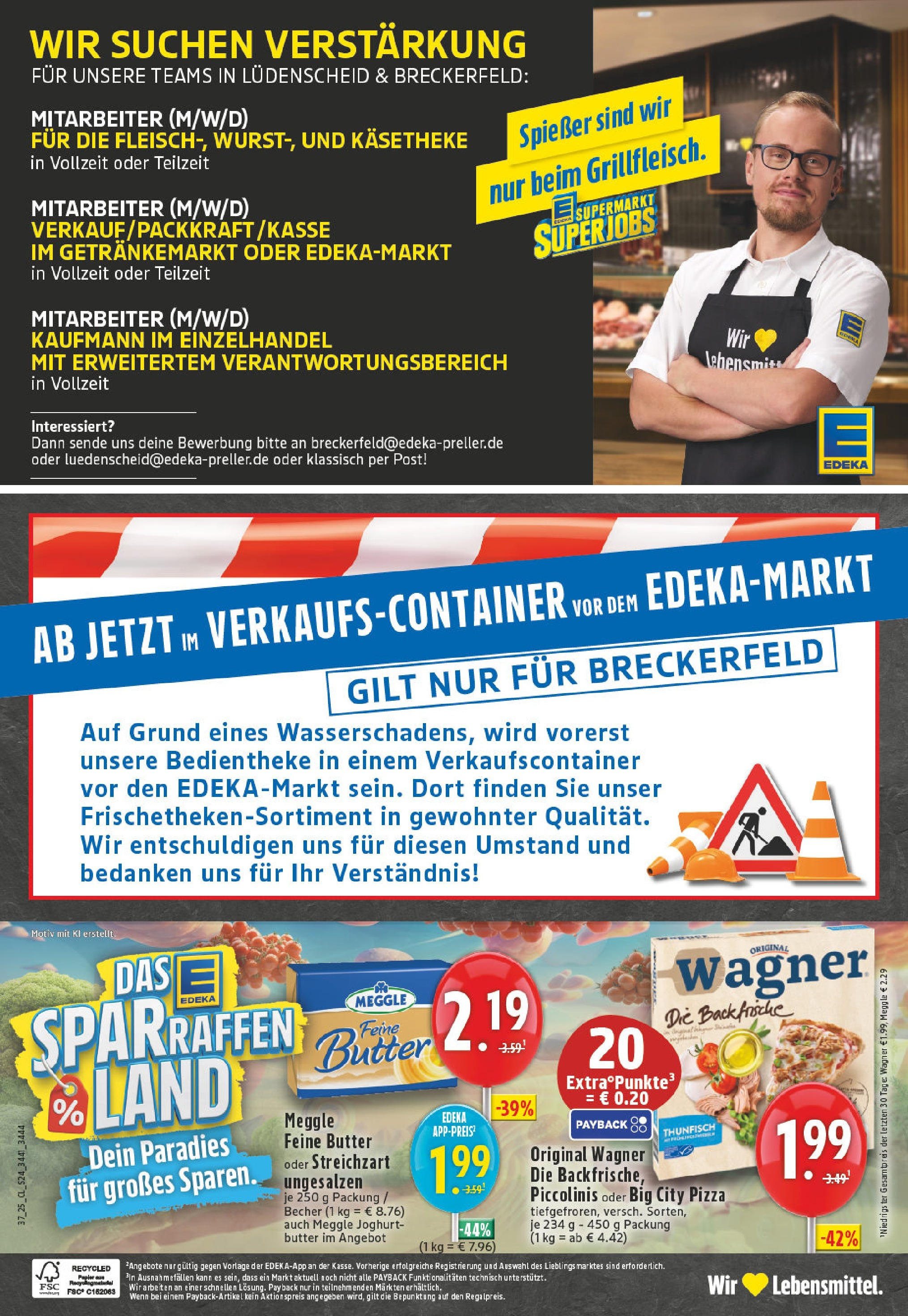 Edeka prospekt Breckerfeld (ab 07.09.2025) » Angebote Online | Seite: 24 | Produkte: Butter, Joghurt, Thunfisch, Pizza Edeka prospekt Breckerfeld (ab 07.09.2025) » Angebote Online | Seite: 24 | Produkte: Butter, Joghurt, Thunfisch, Pizza