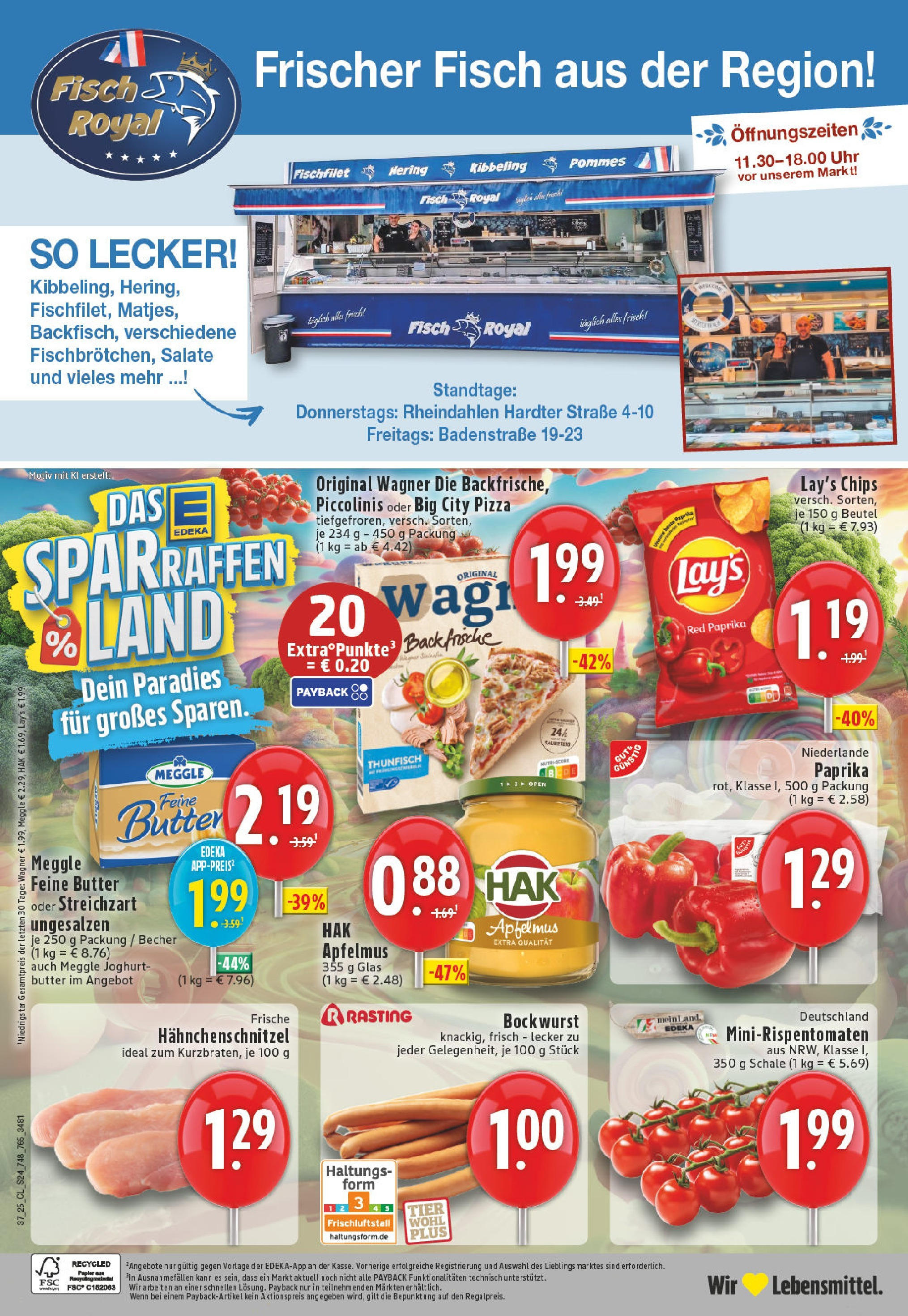 Edeka prospekt Mönchengladbach	 (ab 07.09.2025) » Angebote Online | Seite: 24 | Produkte: Butter, Paprika, Piccolinis, Chips