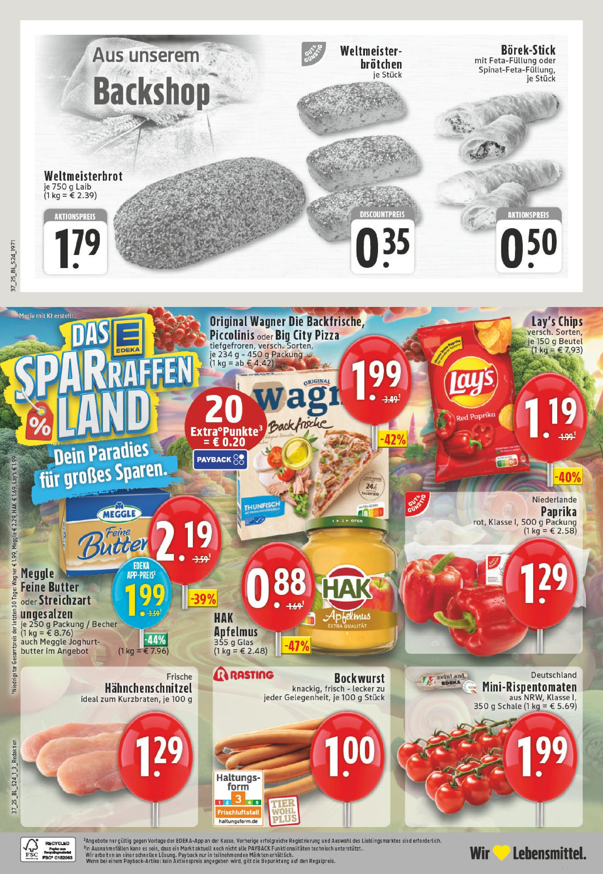 Edeka prospekt Altena	 (ab 07.09.2025) » Angebote Online | Seite: 24 | Produkte: Joghurt, Apple, Paprika, Pizza