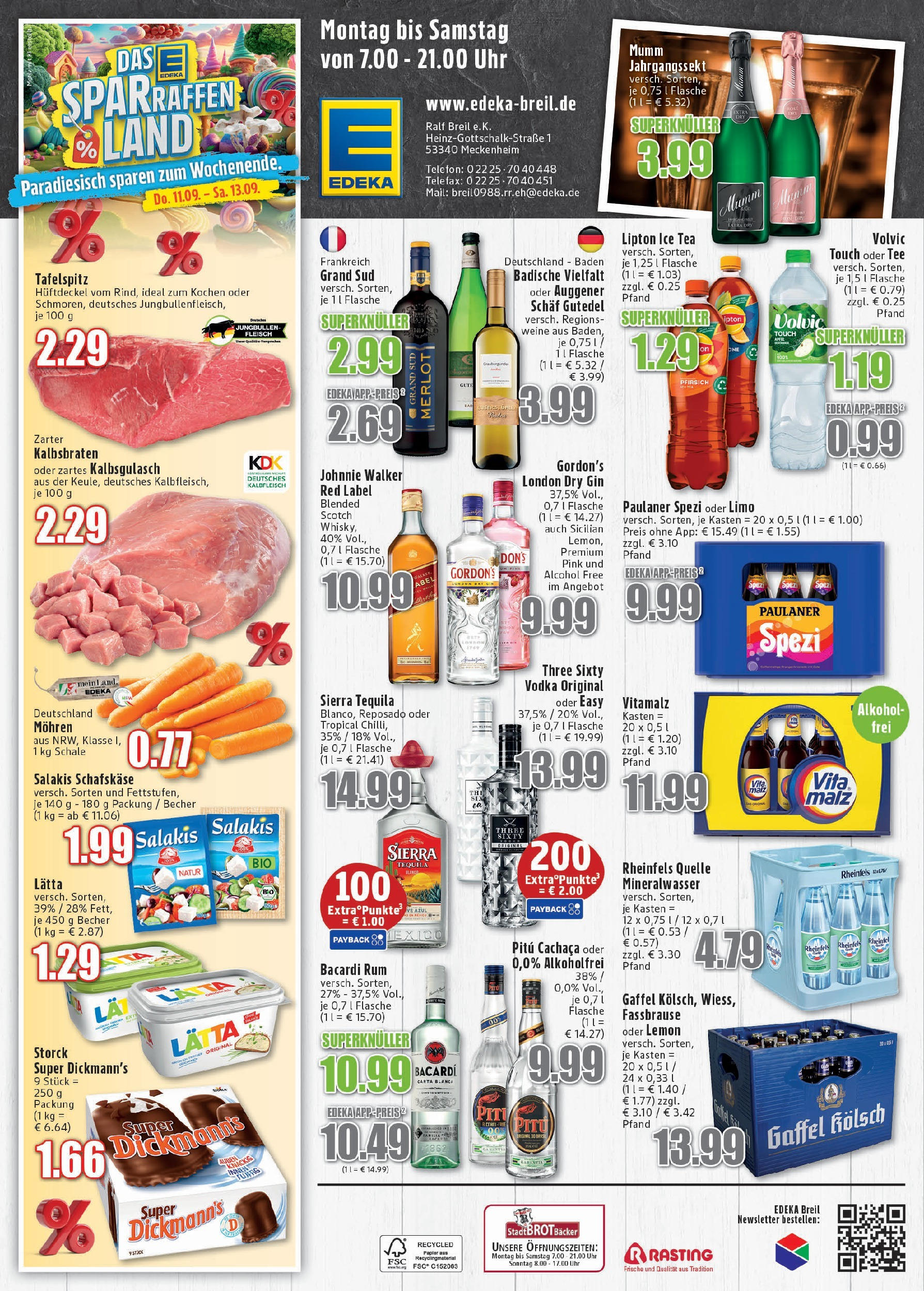 Edeka prospekt Meckenheim (ab 07.09.2025) » Angebote Online | Seite: 6 | Produkte: Bacardi, Tee, Fleisch, Telefon Edeka prospekt Meckenheim (ab 07.09.2025) » Angebote Online | Seite: 6 | Produkte: Bacardi, Tee, Fleisch, Telefon