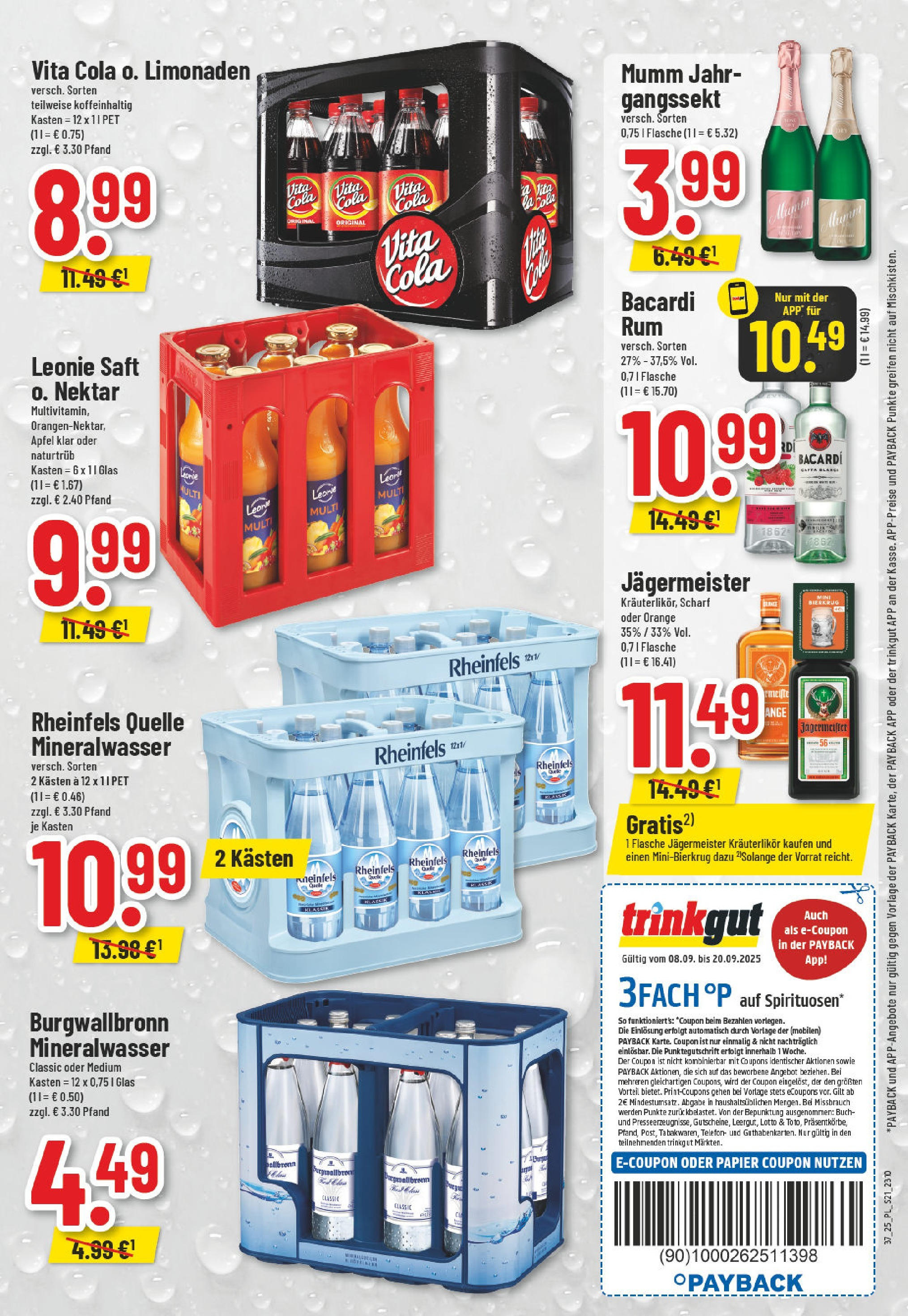 Edeka prospekt Goch (ab 07.09.2025) » Angebote Online | Seite: 21 | Produkte: Bacardi, Cola, Rum, Mineralwasser Edeka prospekt Goch (ab 07.09.2025) » Angebote Online | Seite: 21 | Produkte: Bacardi, Cola, Rum, Mineralwasser