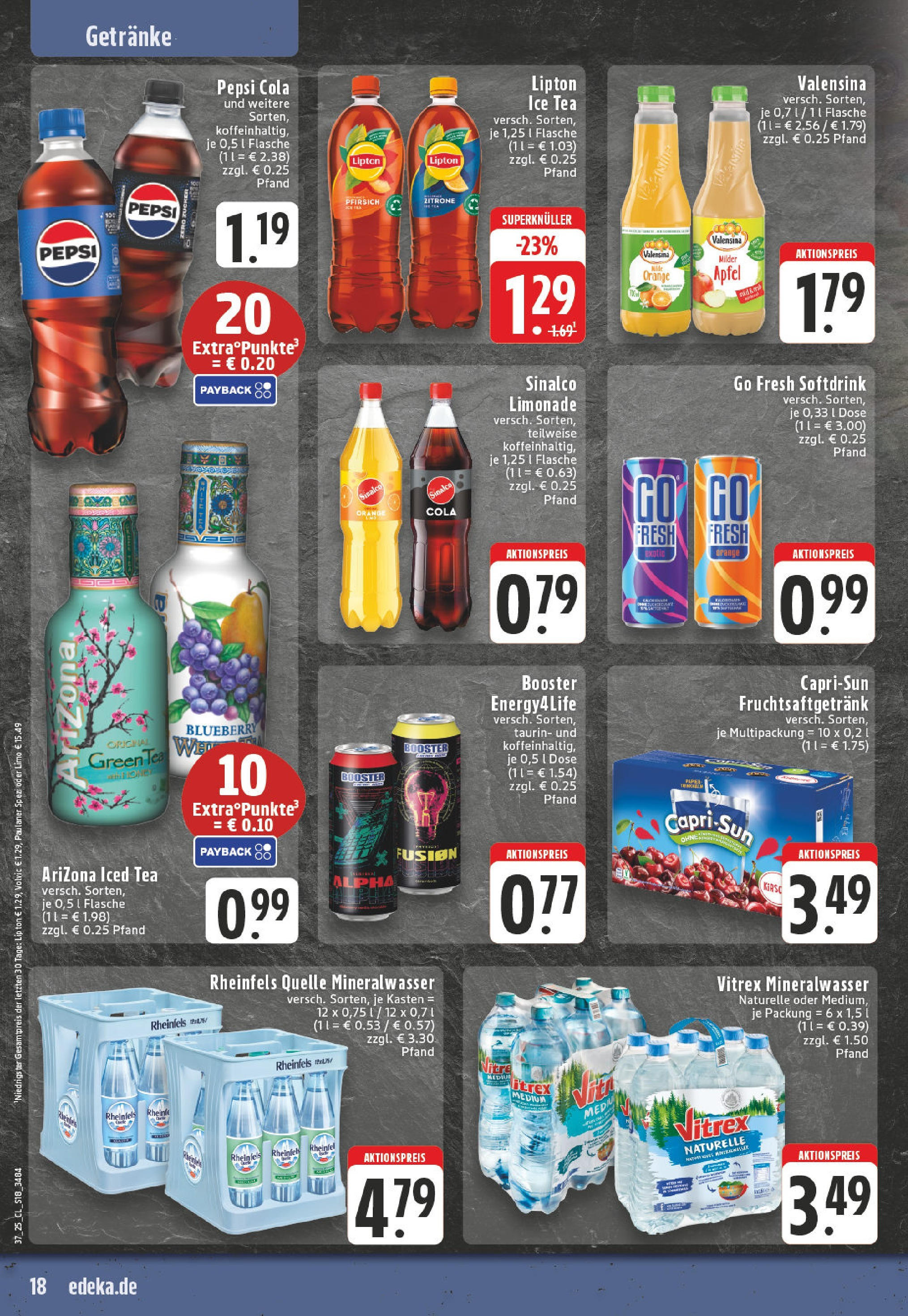 Edeka prospekt Hamm (ab 07.09.2025) » Angebote Online | Seite: 18 | Produkte: Valensina, Zucker, Zitrone, Volvic Edeka prospekt Hamm (ab 07.09.2025) » Angebote Online | Seite: 18 | Produkte: Valensina, Zucker, Zitrone, Volvic