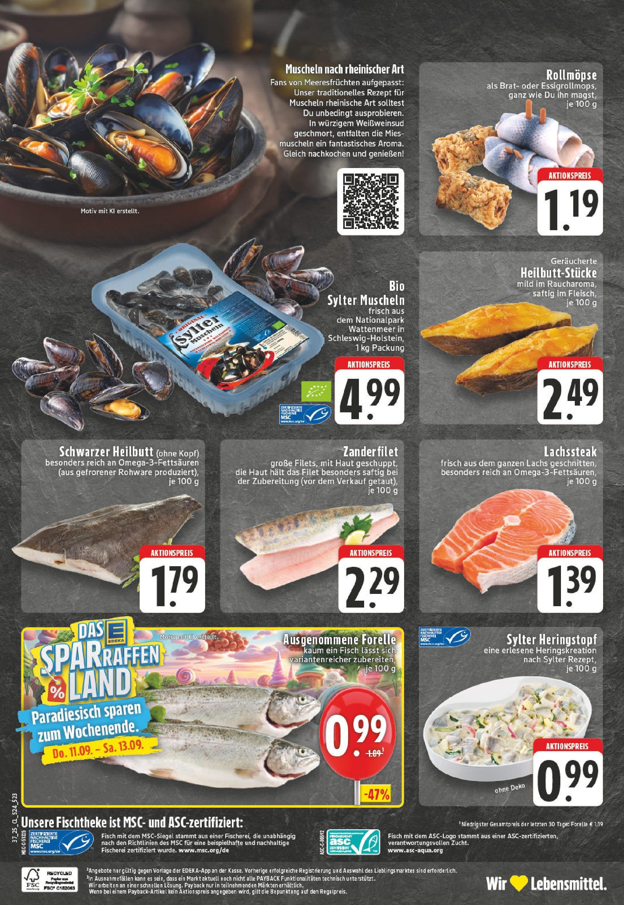 Edeka prospekt Vreden	 (ab 07.09.2025) » Angebote Online | Seite: 24 | Produkte: Fisch, Lachs, Steak